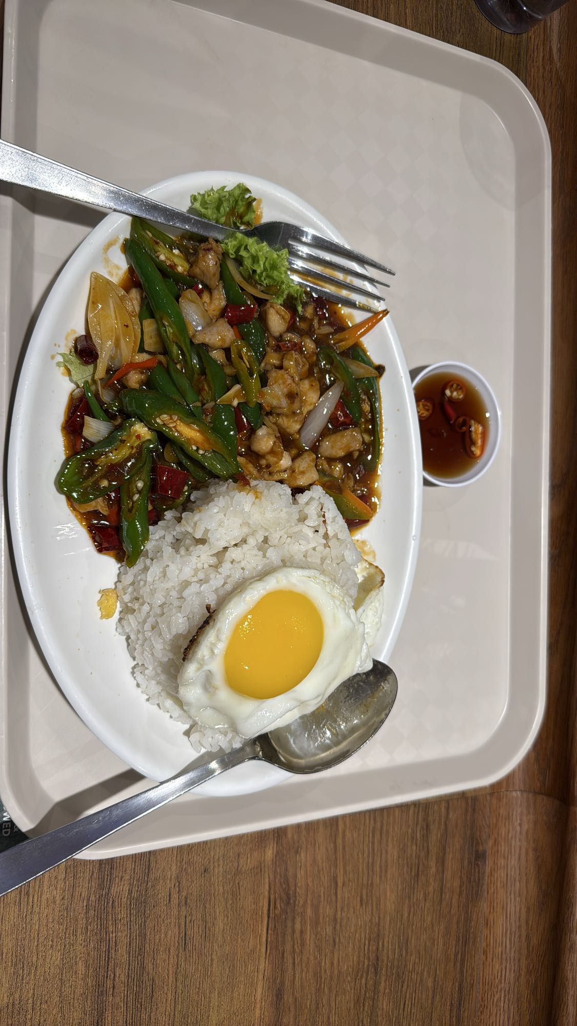 Spicy Basil Chicken Rice