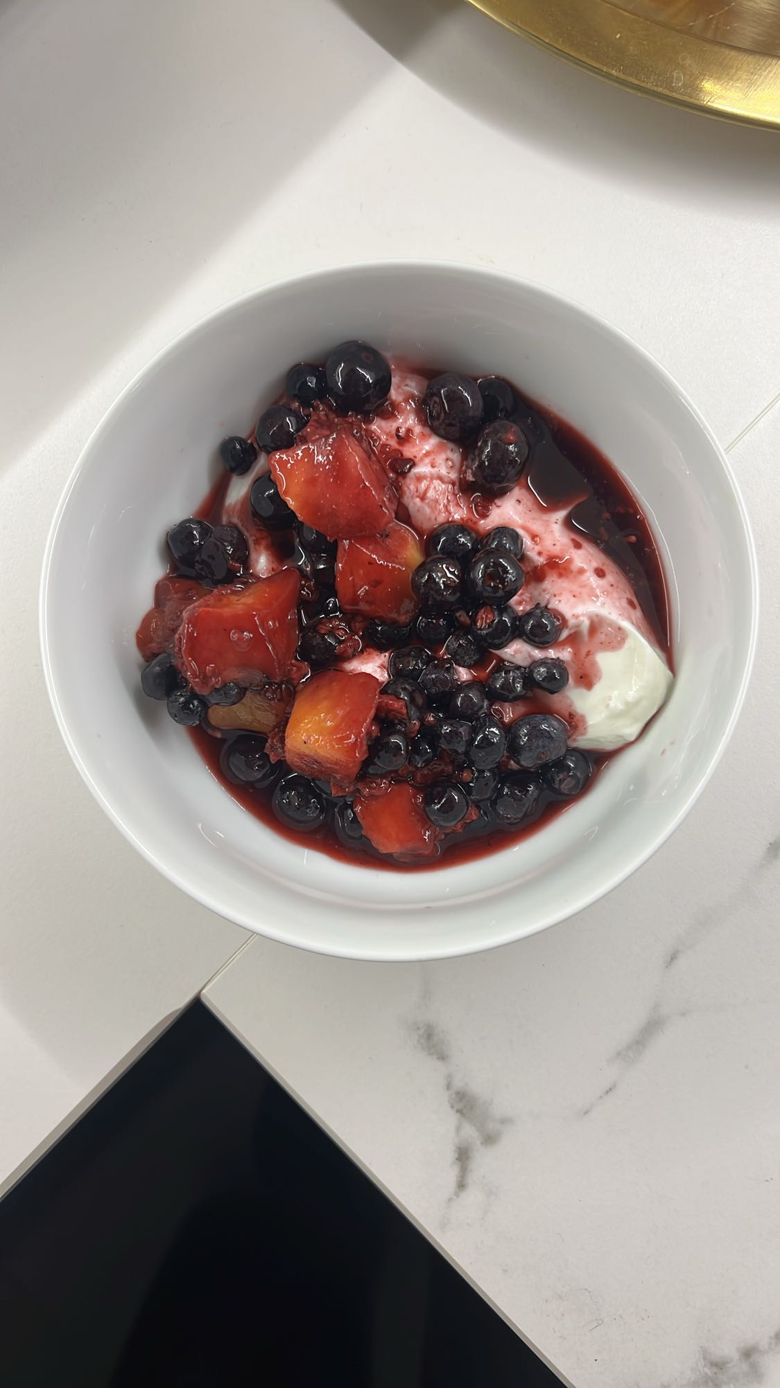 Yaourt aux fruits rouges