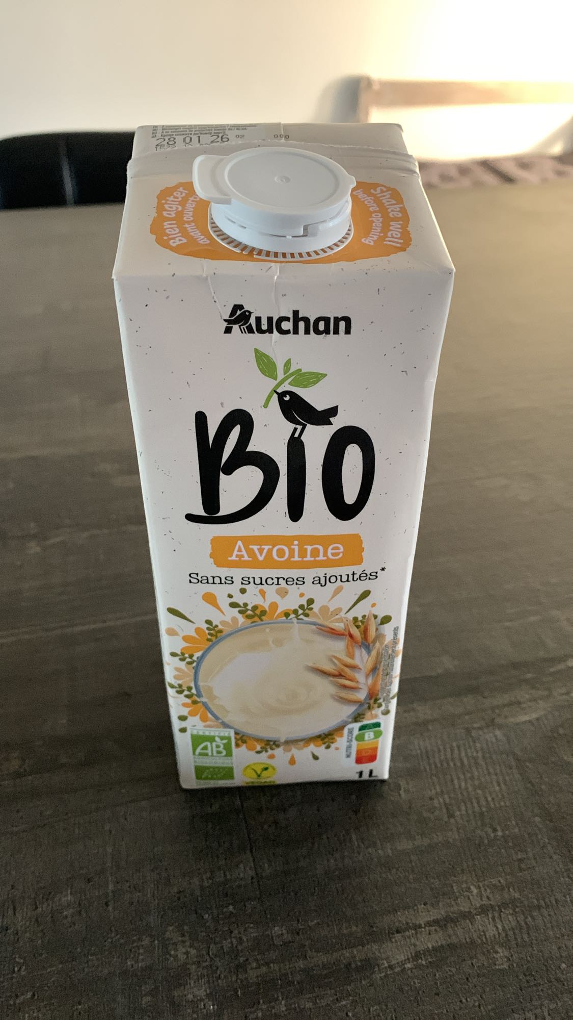 Lait d'avoine bio