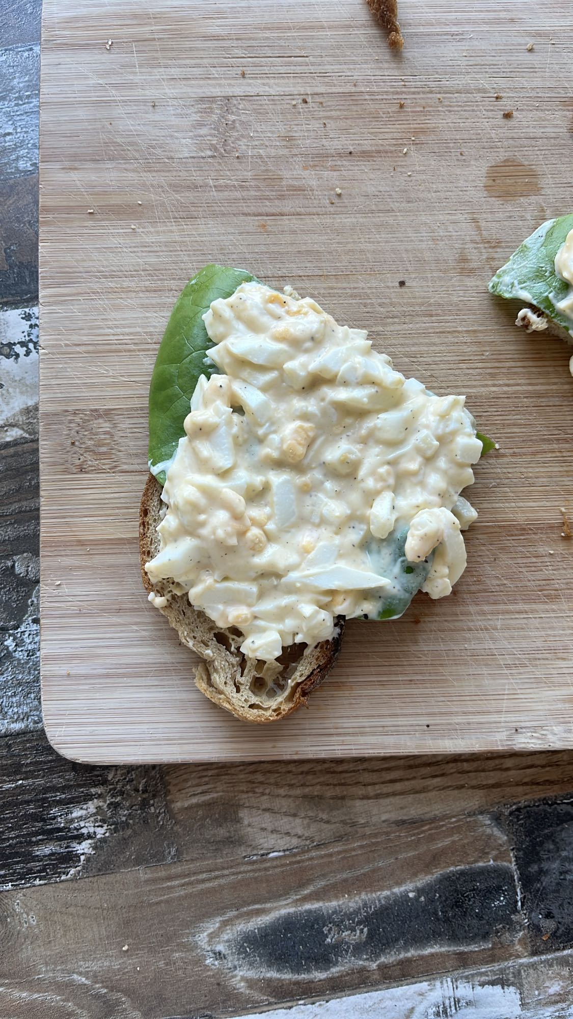 Kanapka z pastą jajeczną