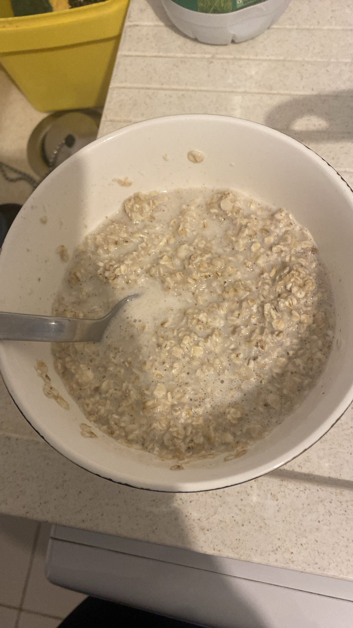 Flocons d'avoine au lait