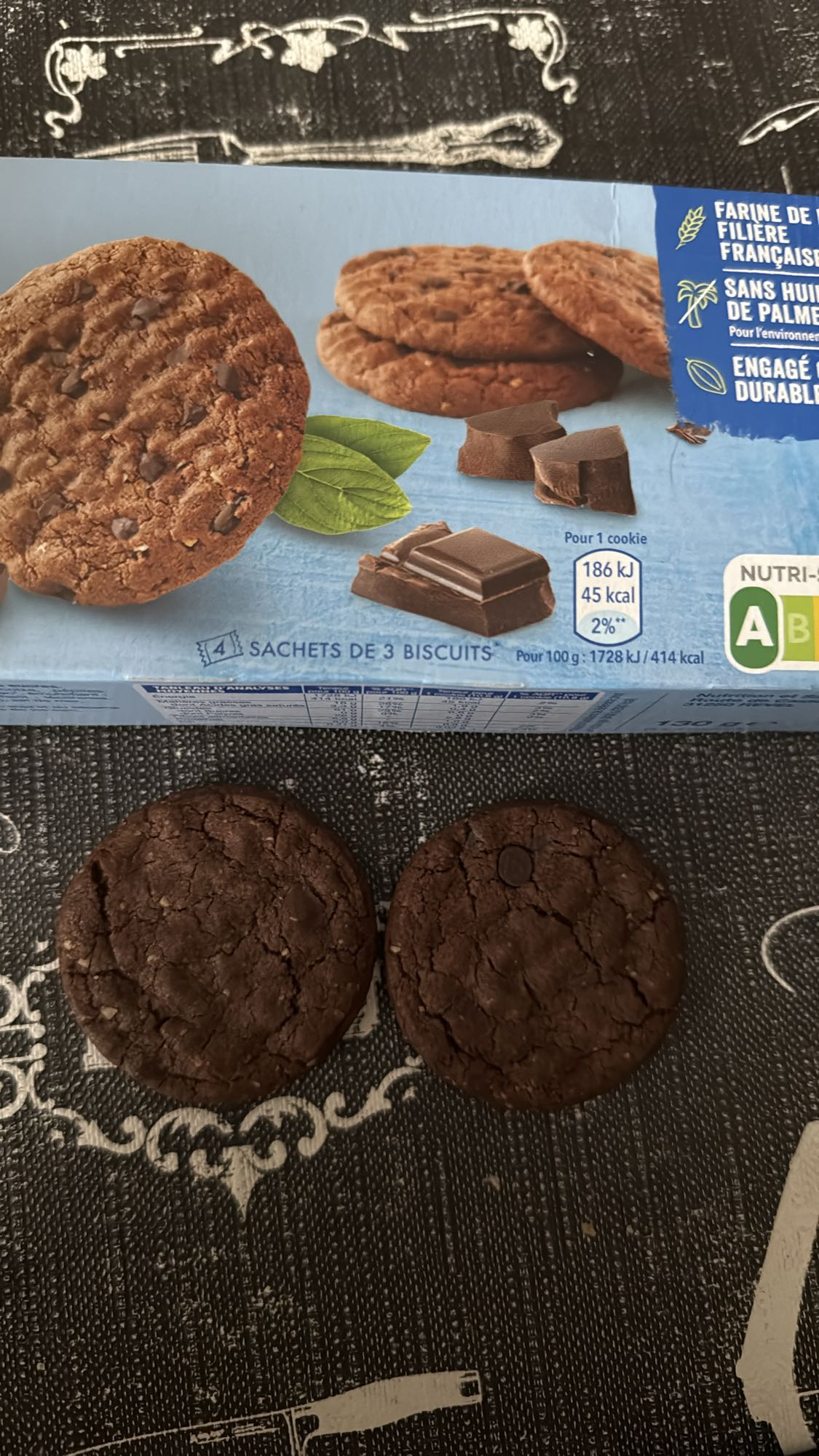 Biscuits au chocolat