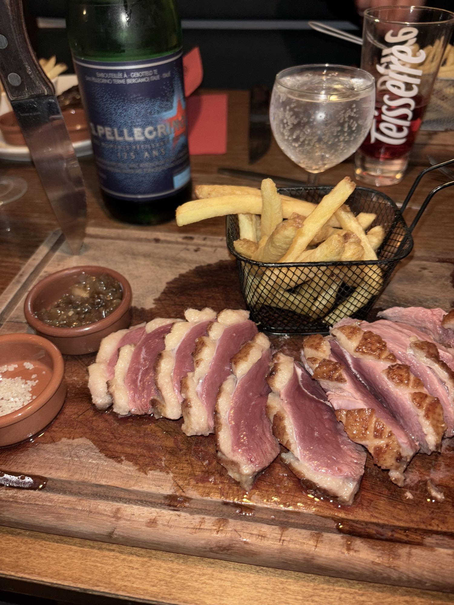 Magret de canard et frites