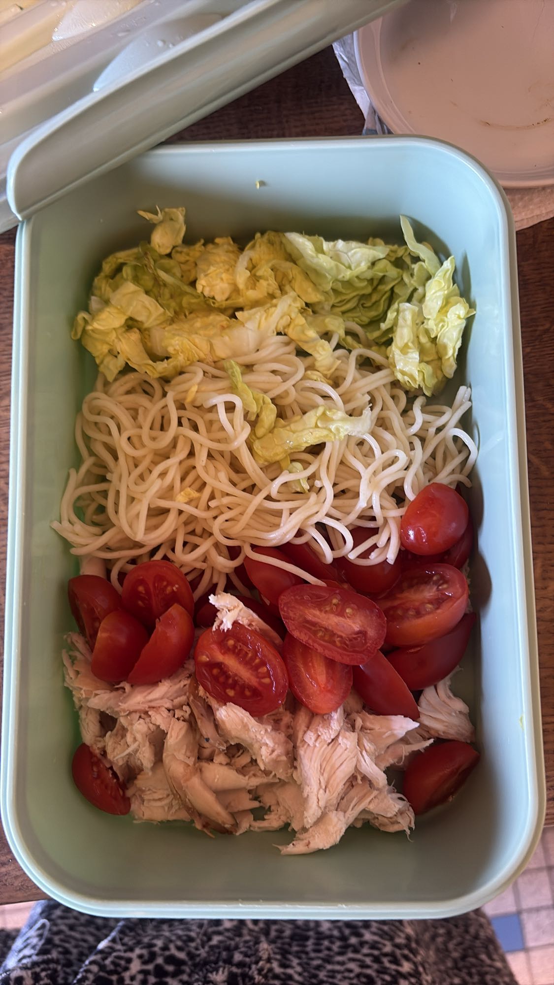 Salade de nouilles au poulet