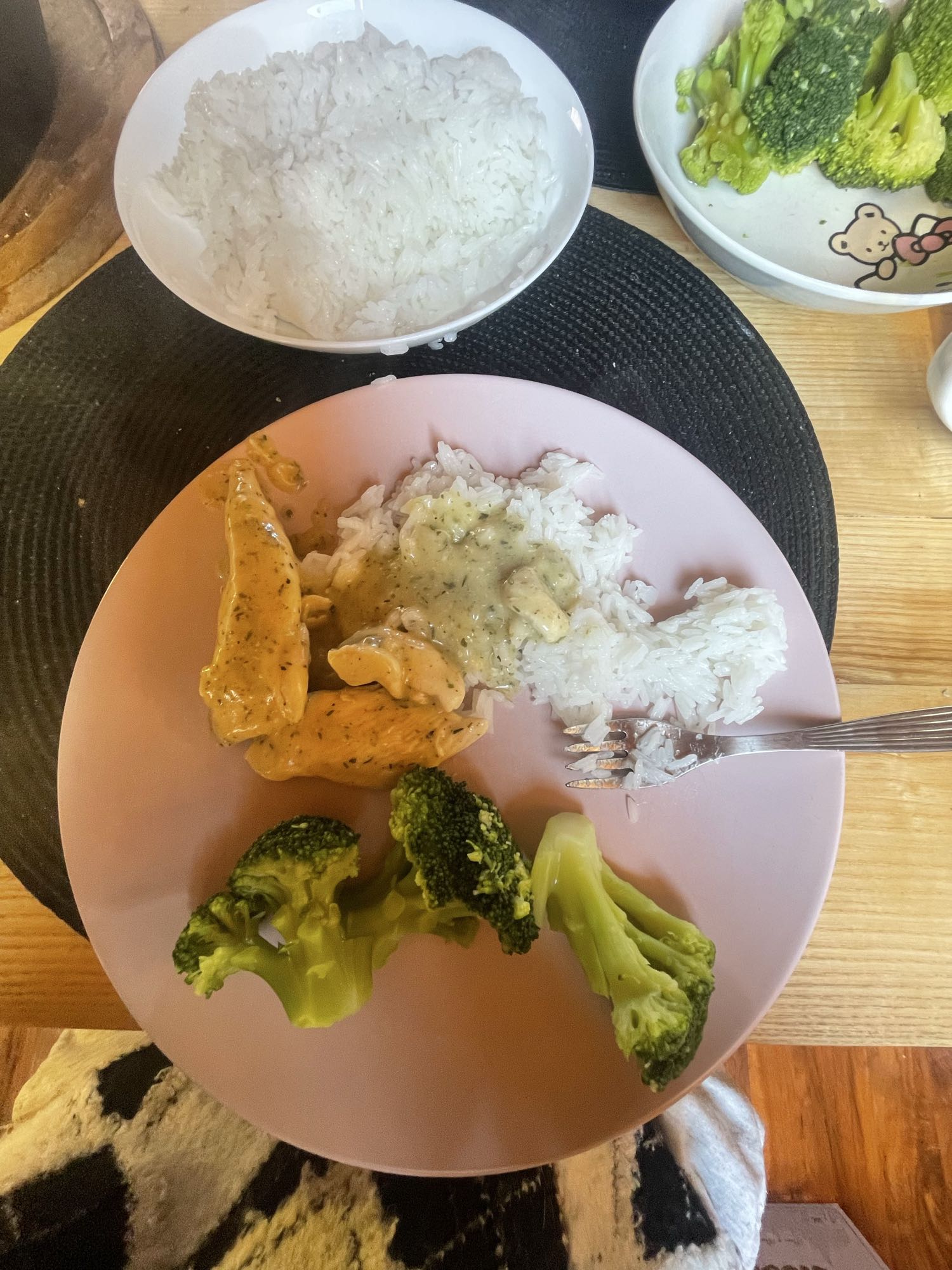 Kurczak w sosie z ryżem