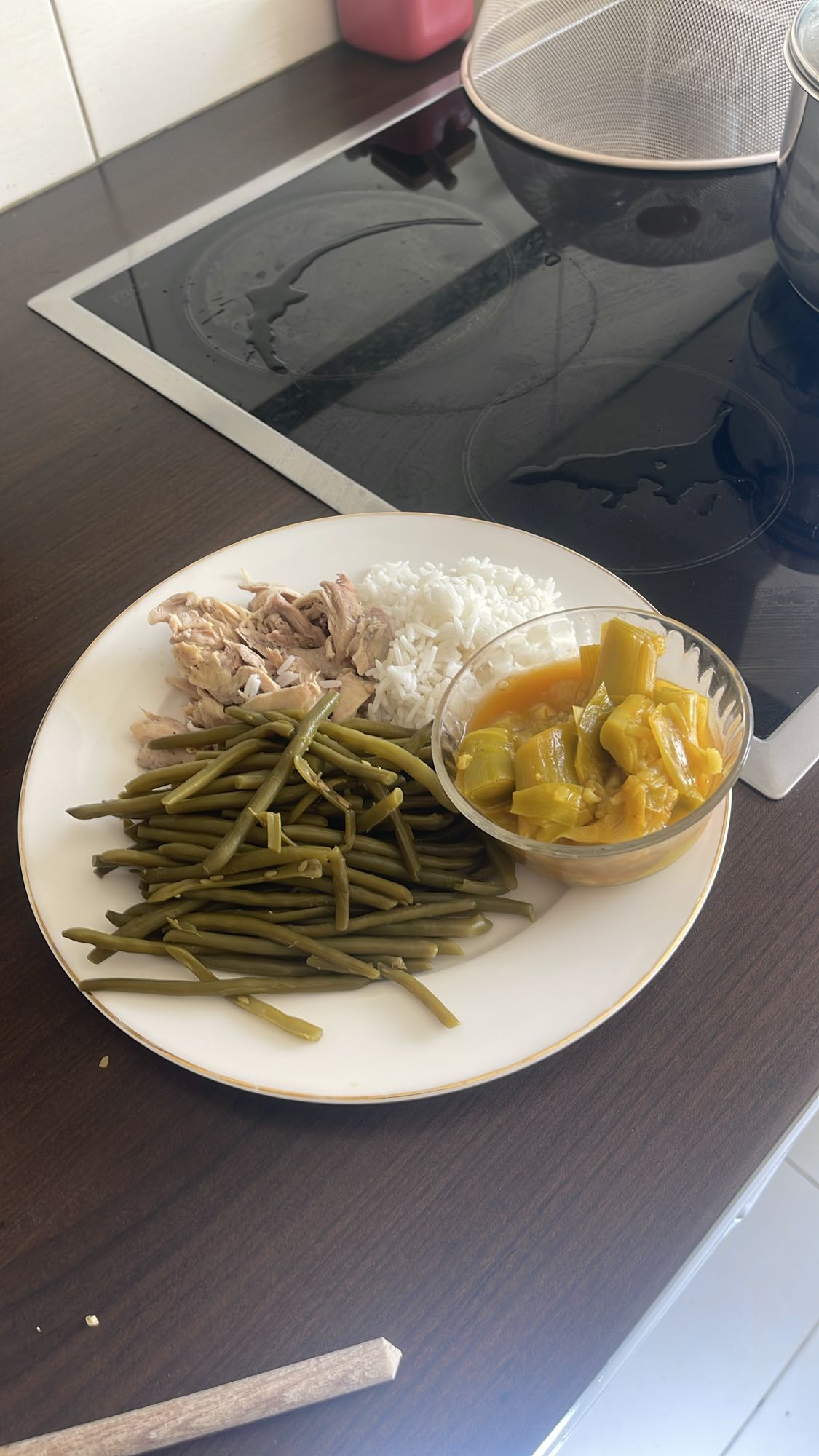 Poulet avec légumes