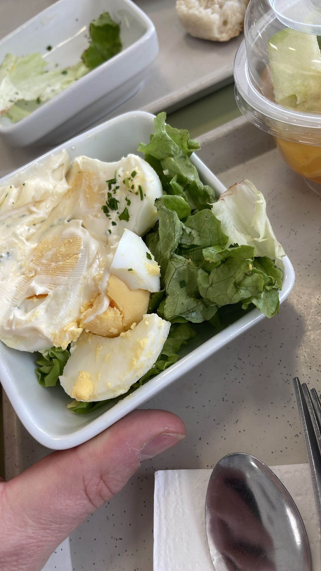 Salade aux œufs