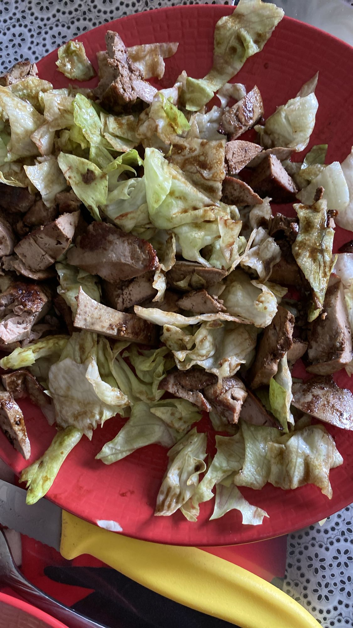 Salade de foie grillé