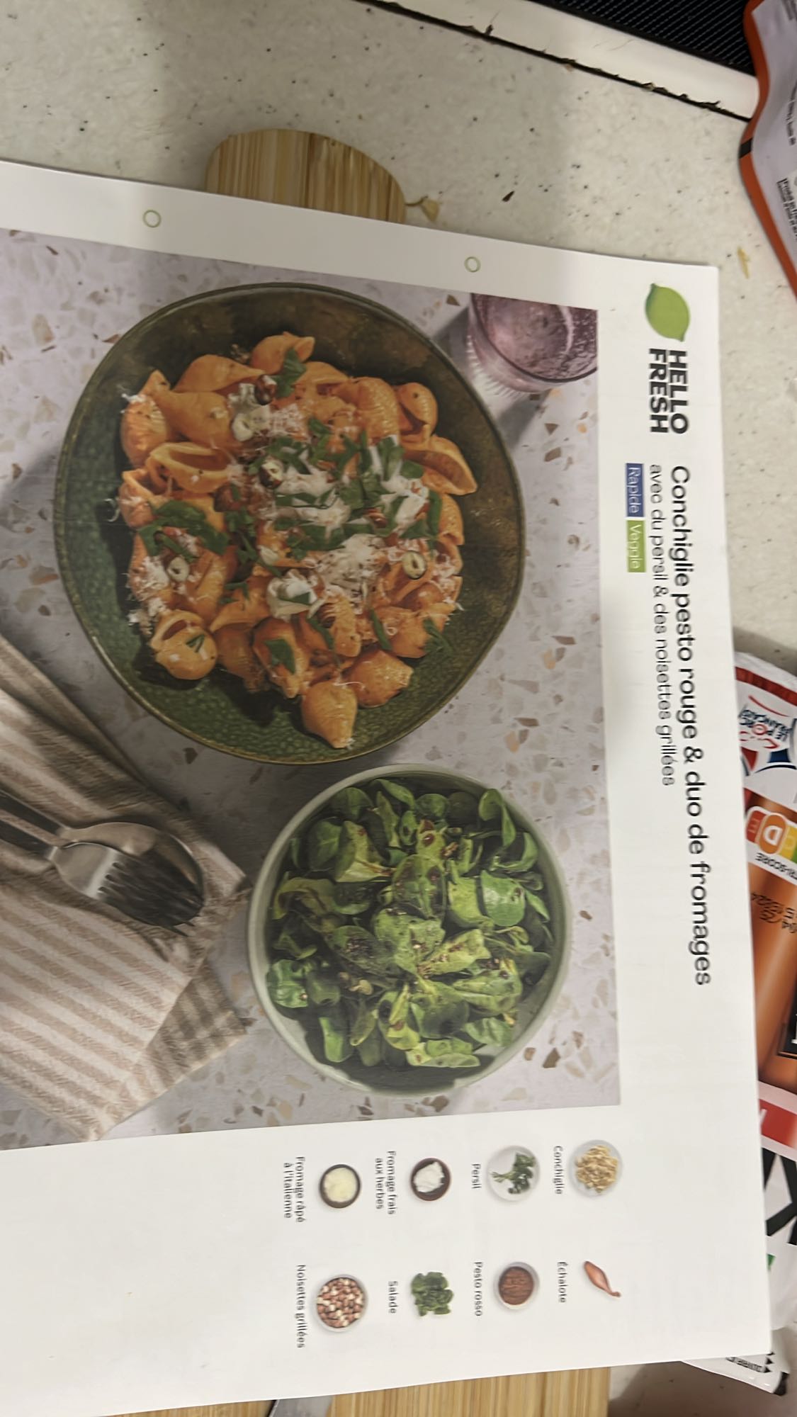 Conchiglie pesto rouge