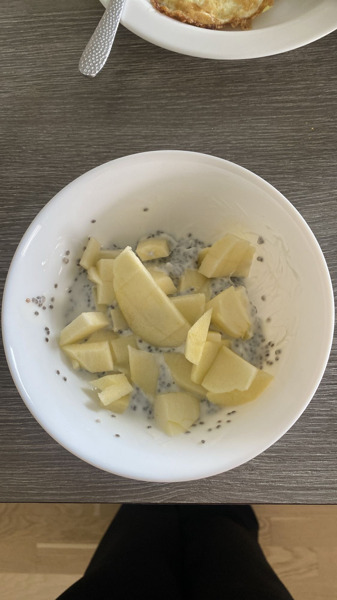 Chiapudding med äpple