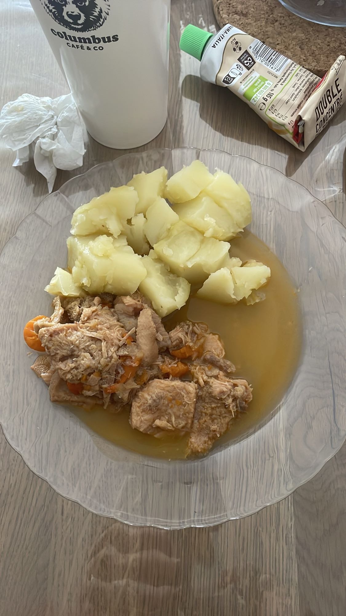 Ragoût de viande et pommes