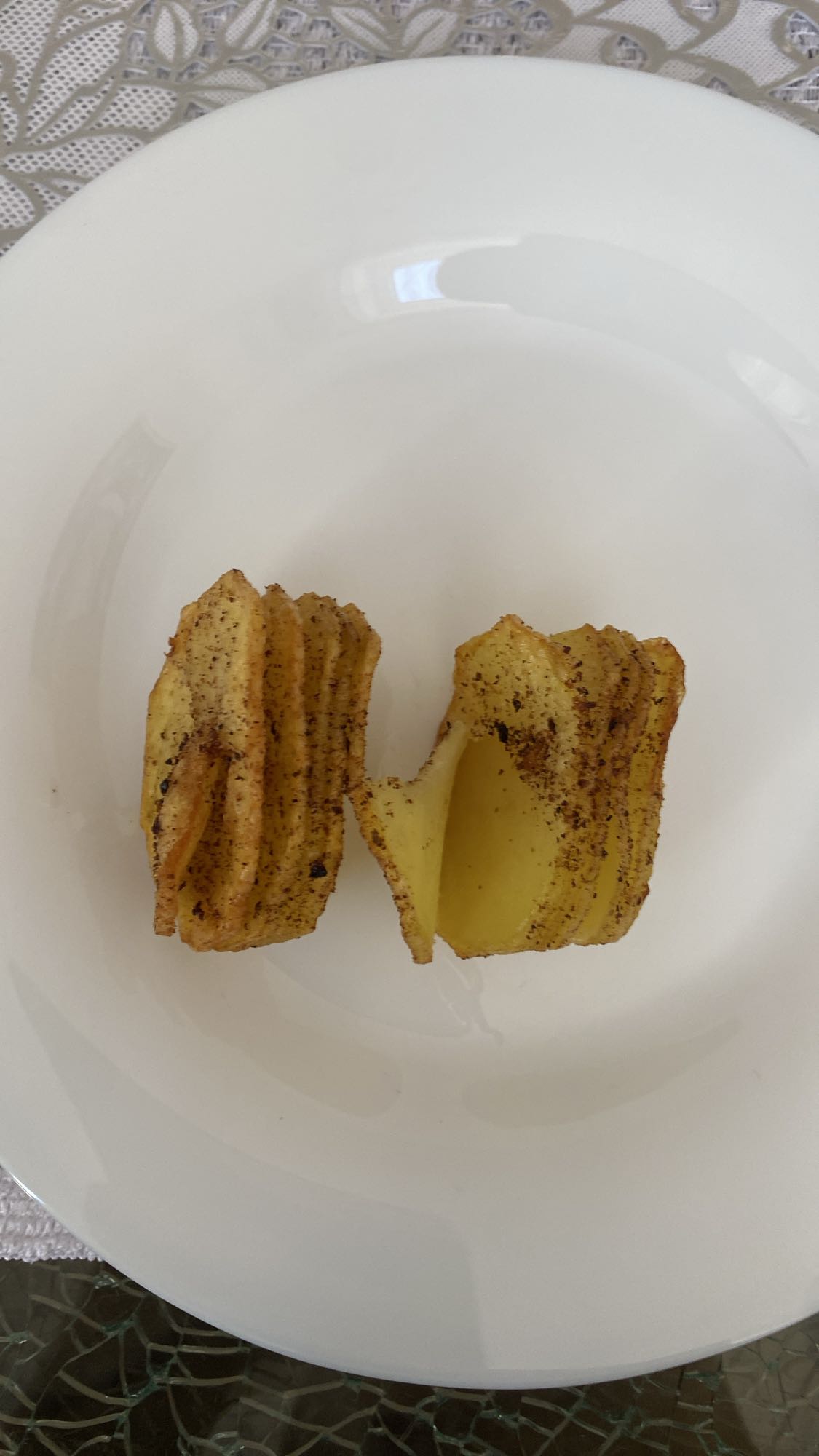 Pieczone chipsy ziemniaczane