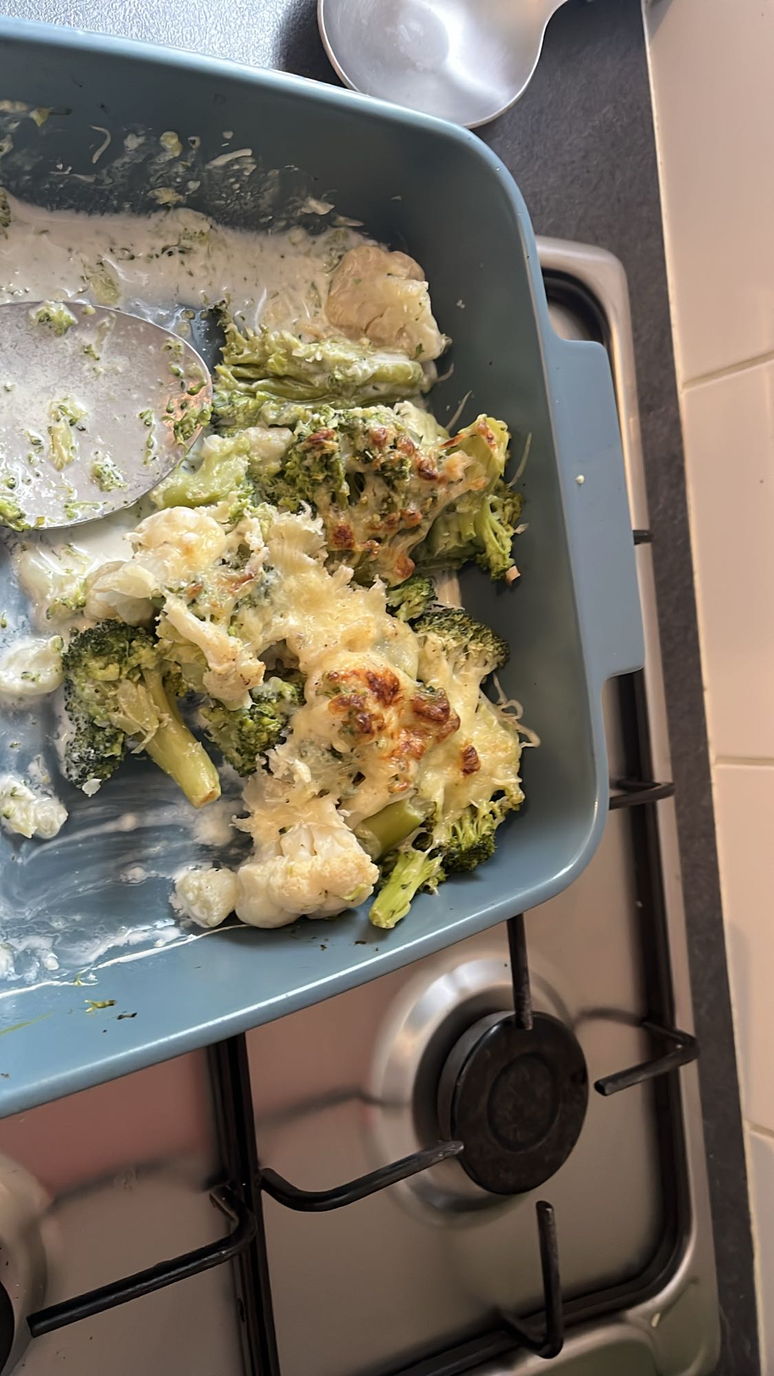 Gratin de brocoli et chou-fleur