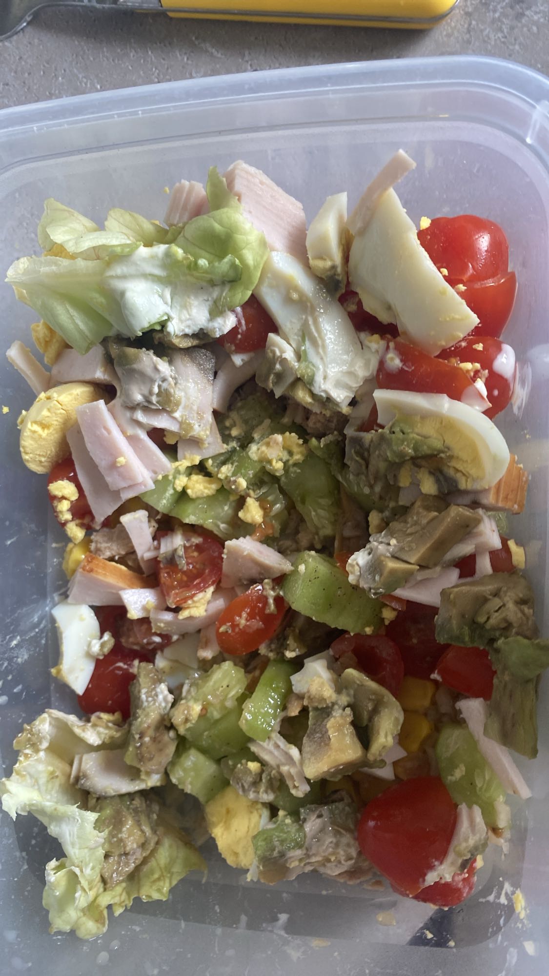 Salade composée protéinée