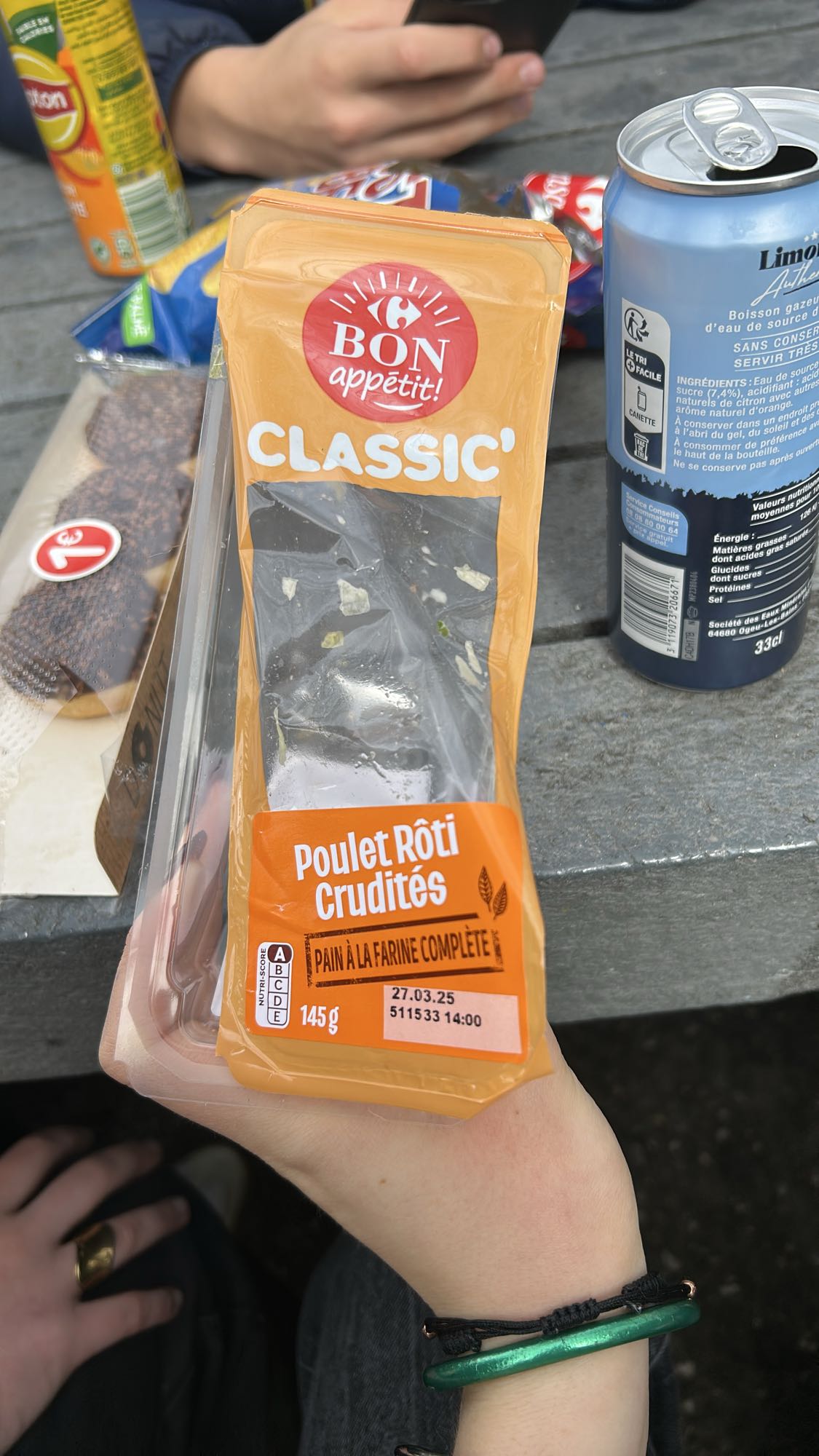 Poulet Rôti Crudités