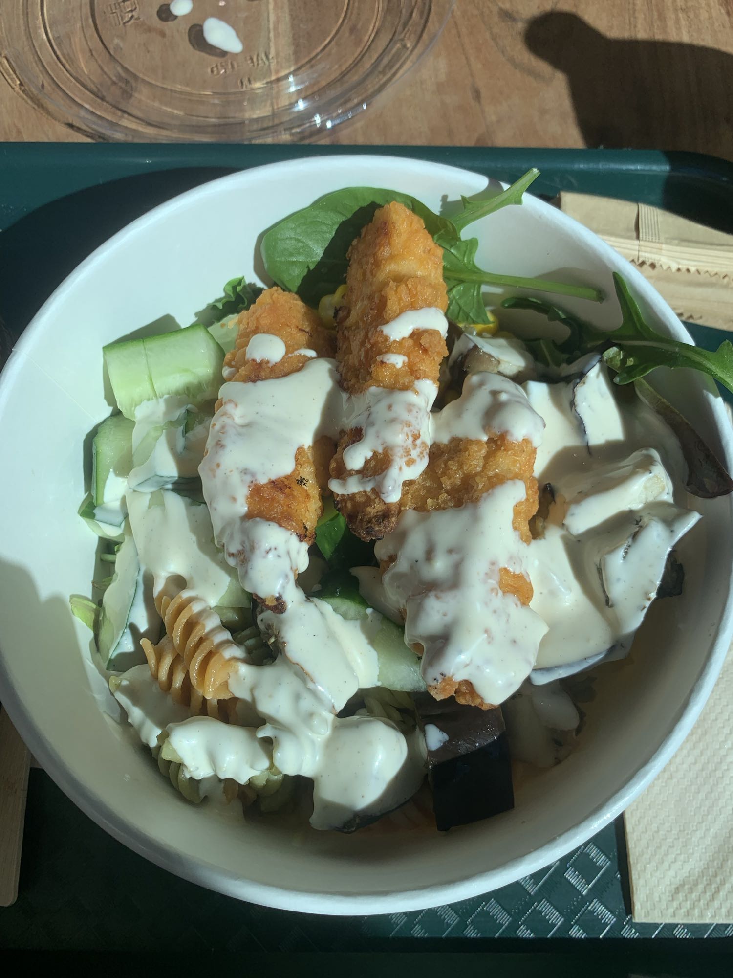 Salade de poulet croustillant