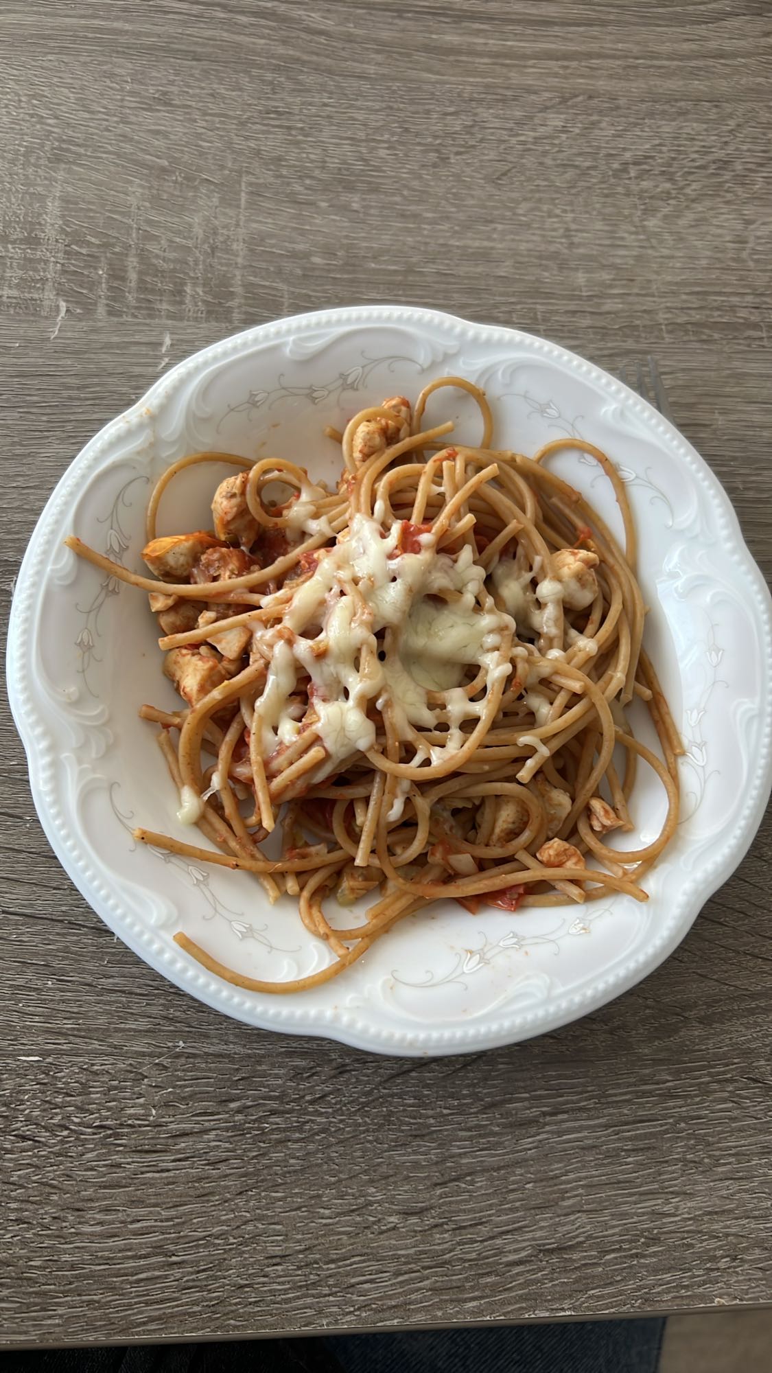 Pasta cun pollastru