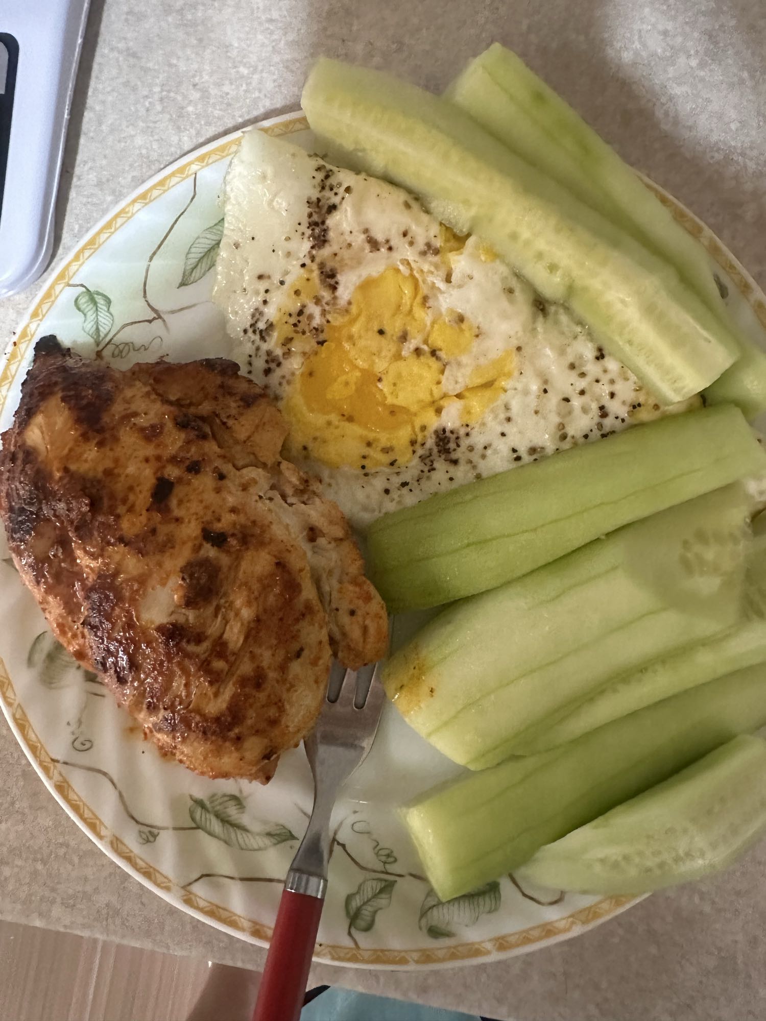 Grilled Chicken with Egg