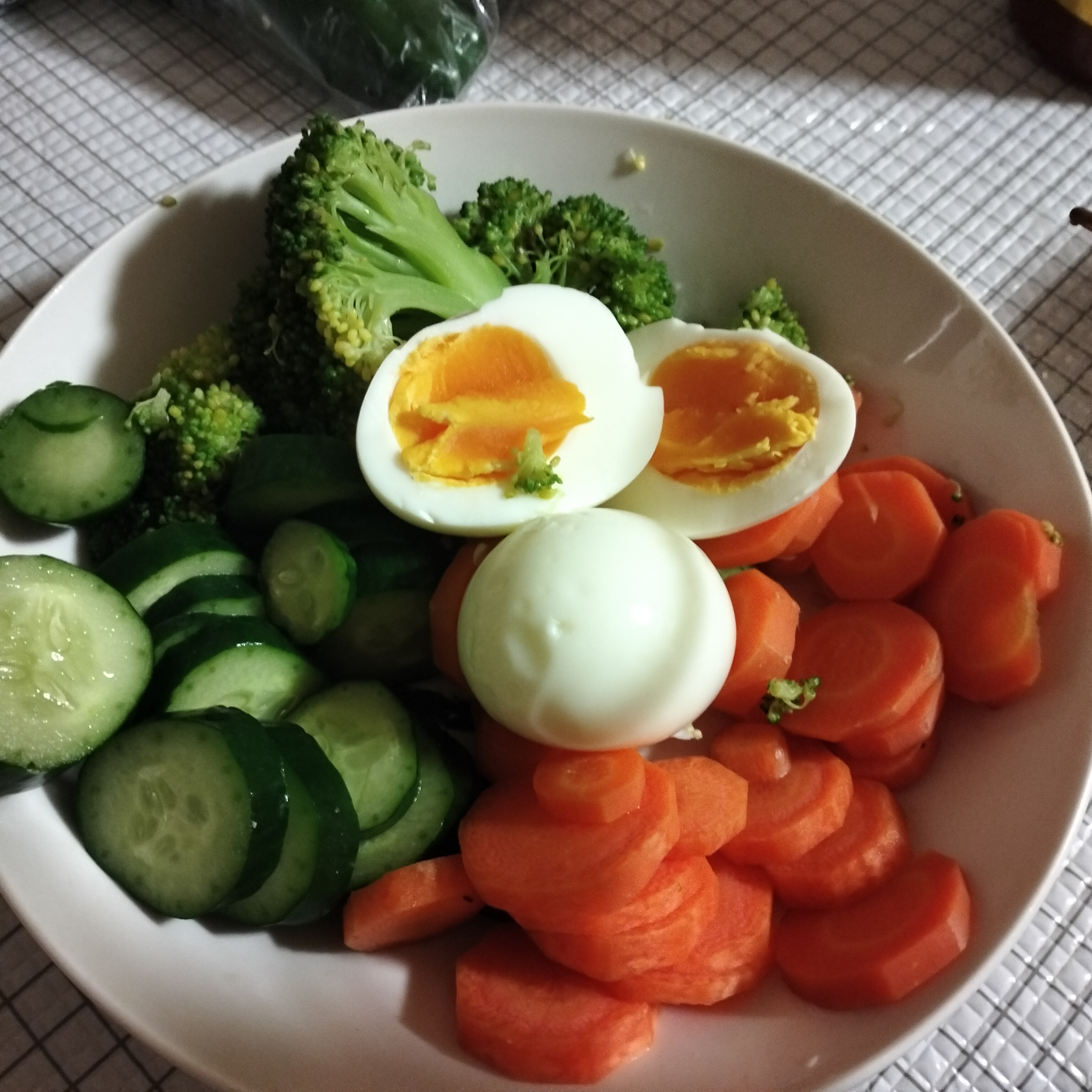 Boiled Egg and Veggies