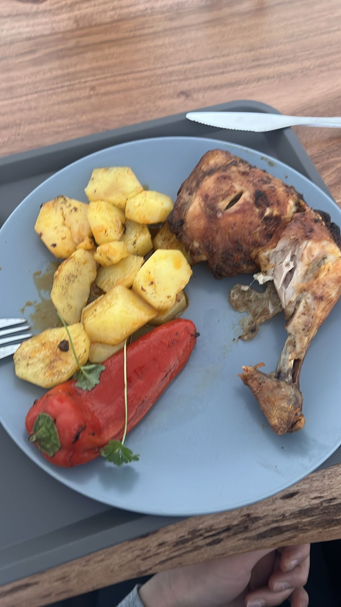Gegrilltes Hähnchen mit Gemüse
