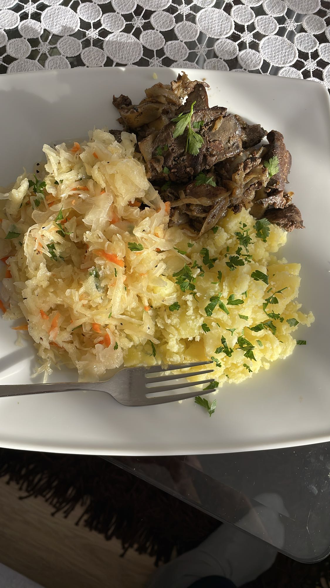 Wątróbka z ziemniakami