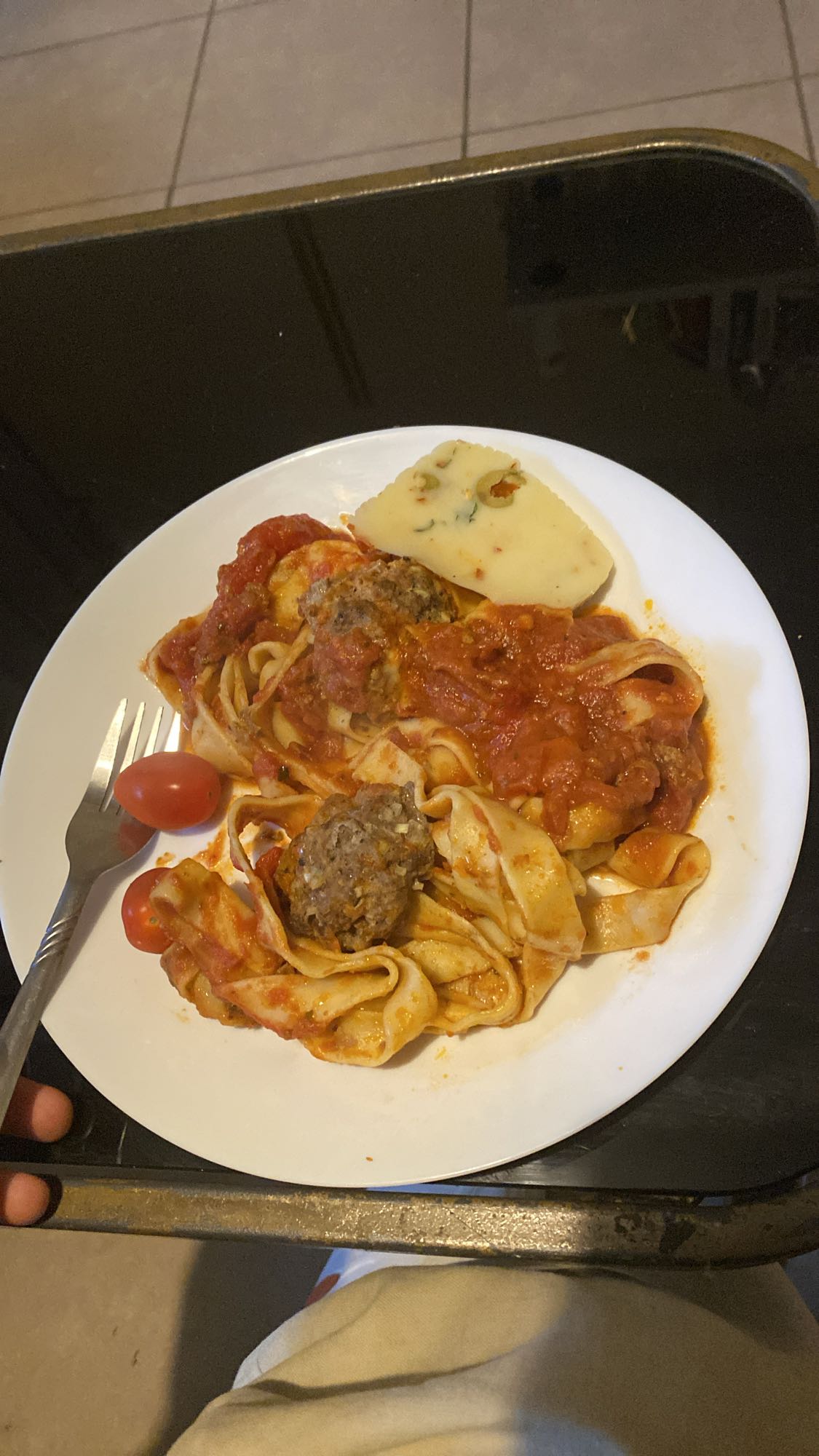 Pâtes aux boulettes