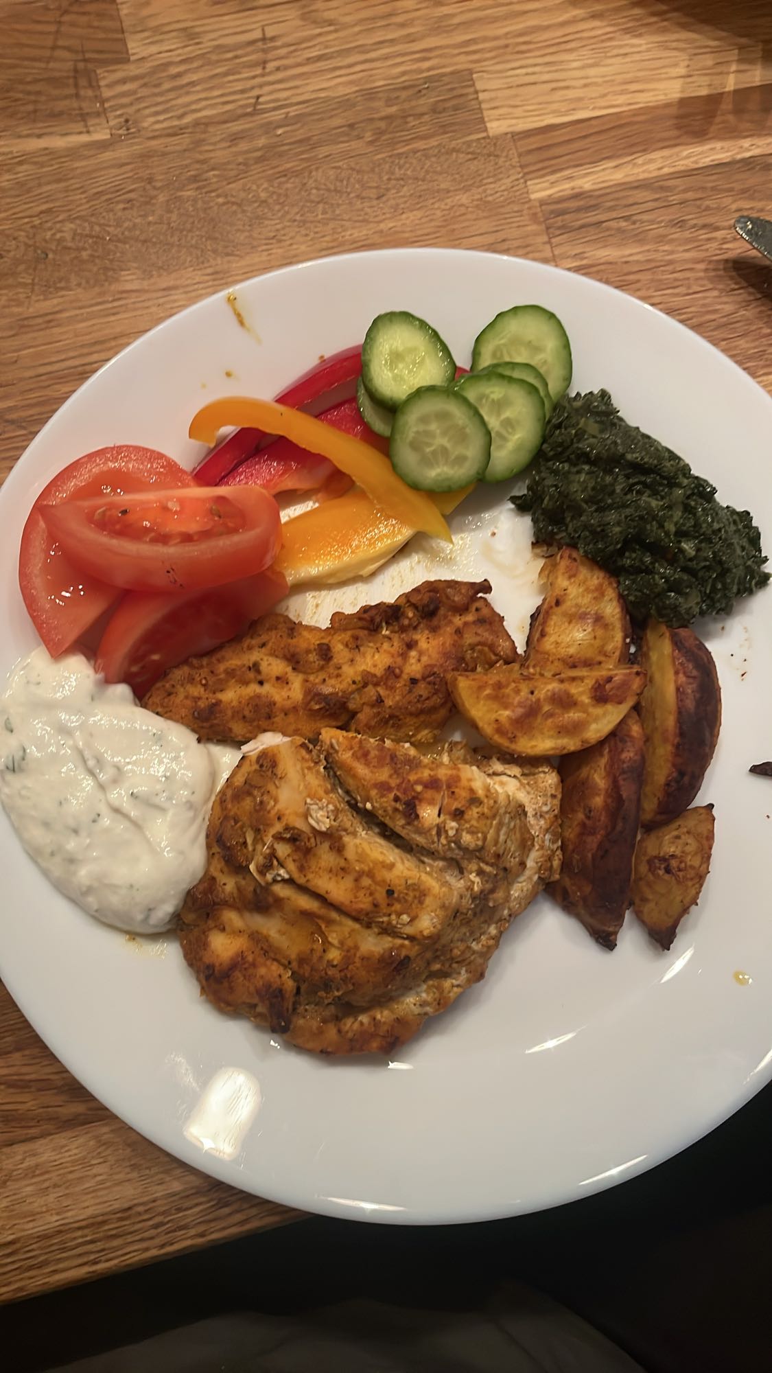 Kyckling med rostade grönsaker