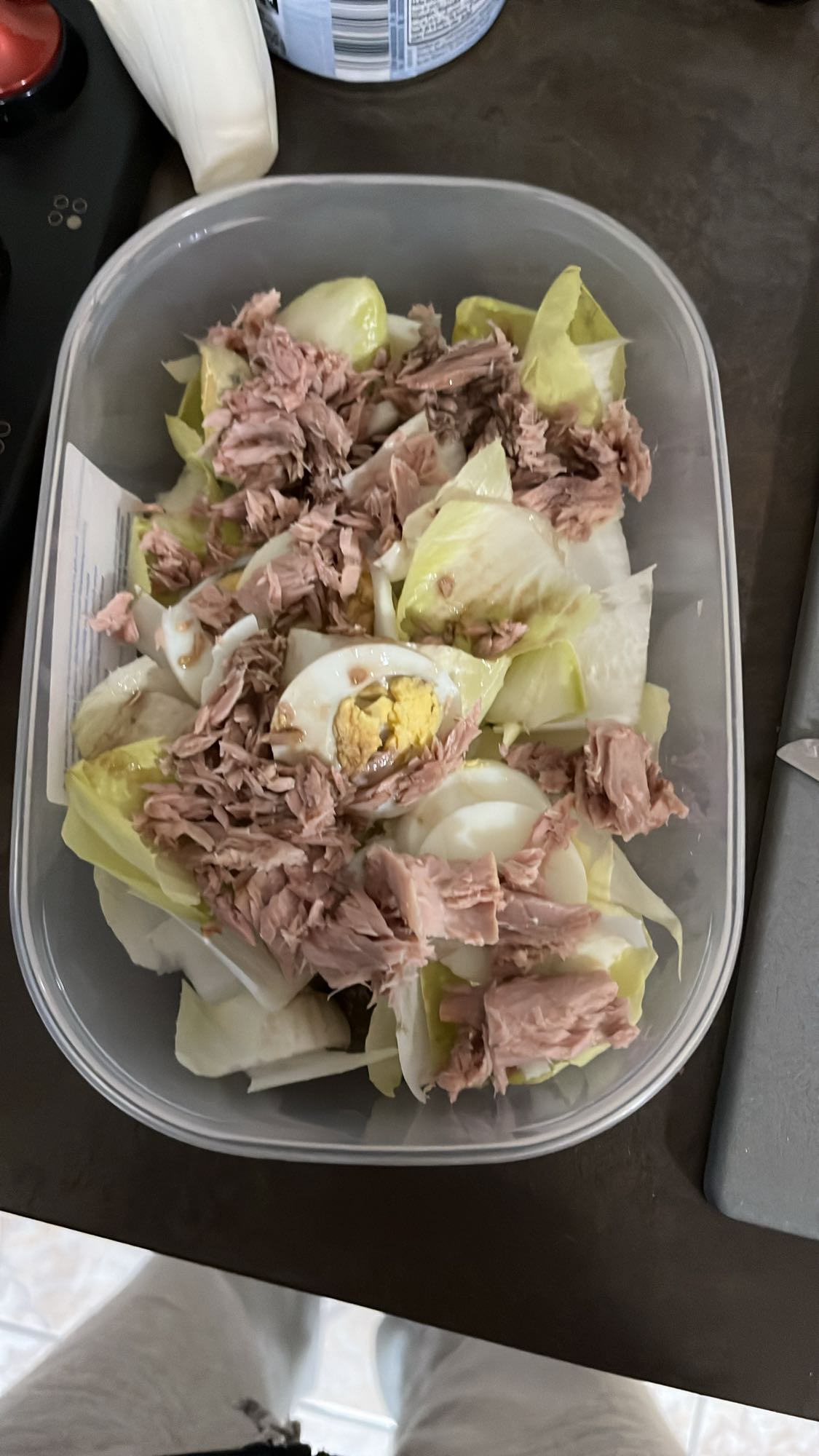 Salade au thon et œufs
