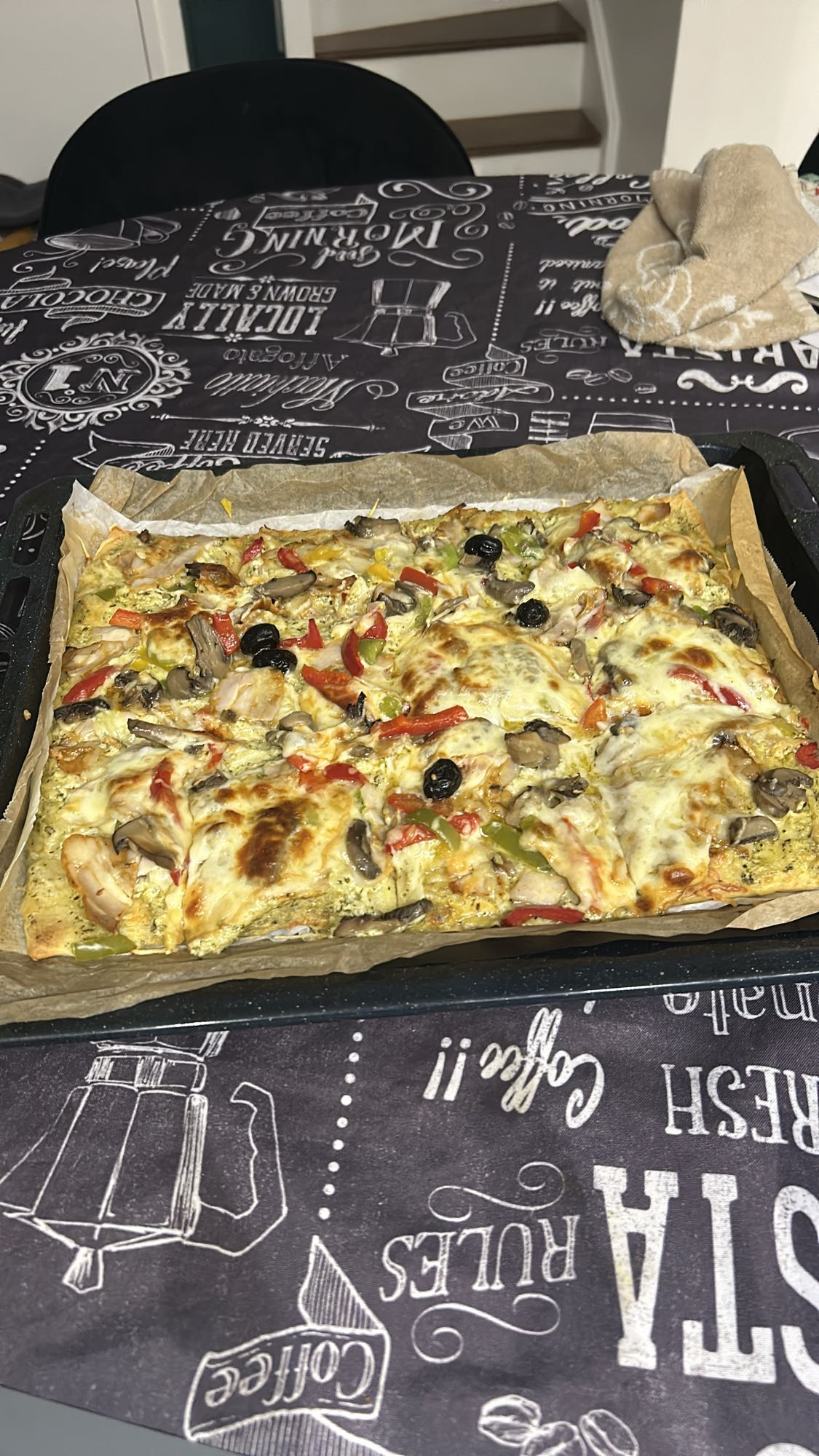 Pizza maison aux légumes