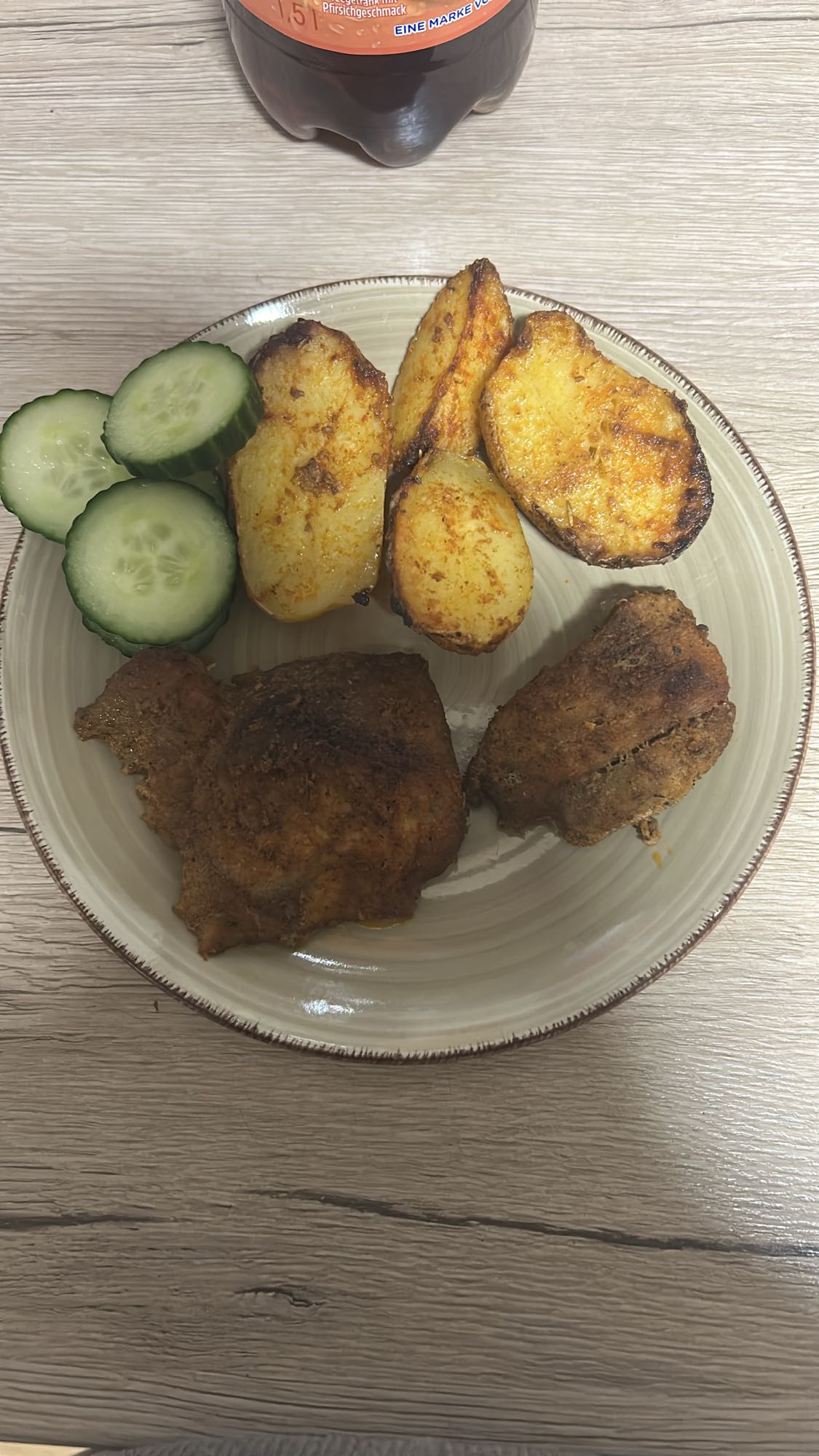 Pečené kuře s brambory