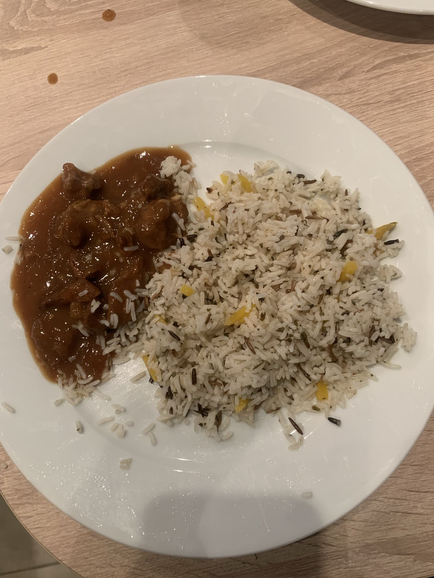 Riz sauvage et ragoût