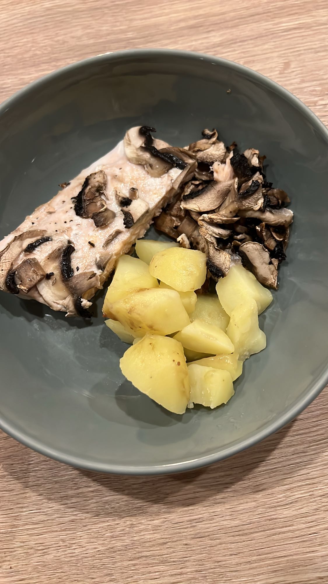 Saumon aux champignons