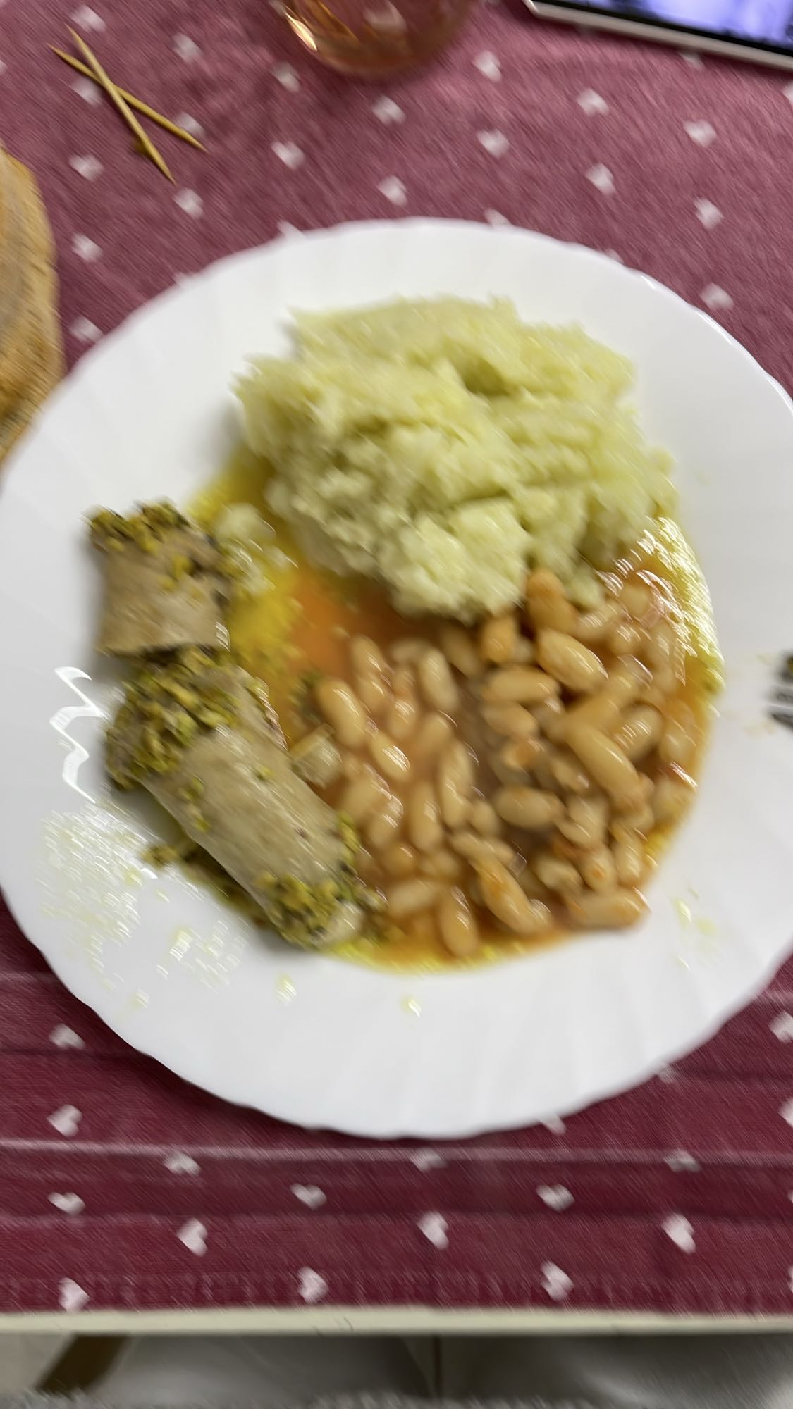 Mashed Potatoes with Beans