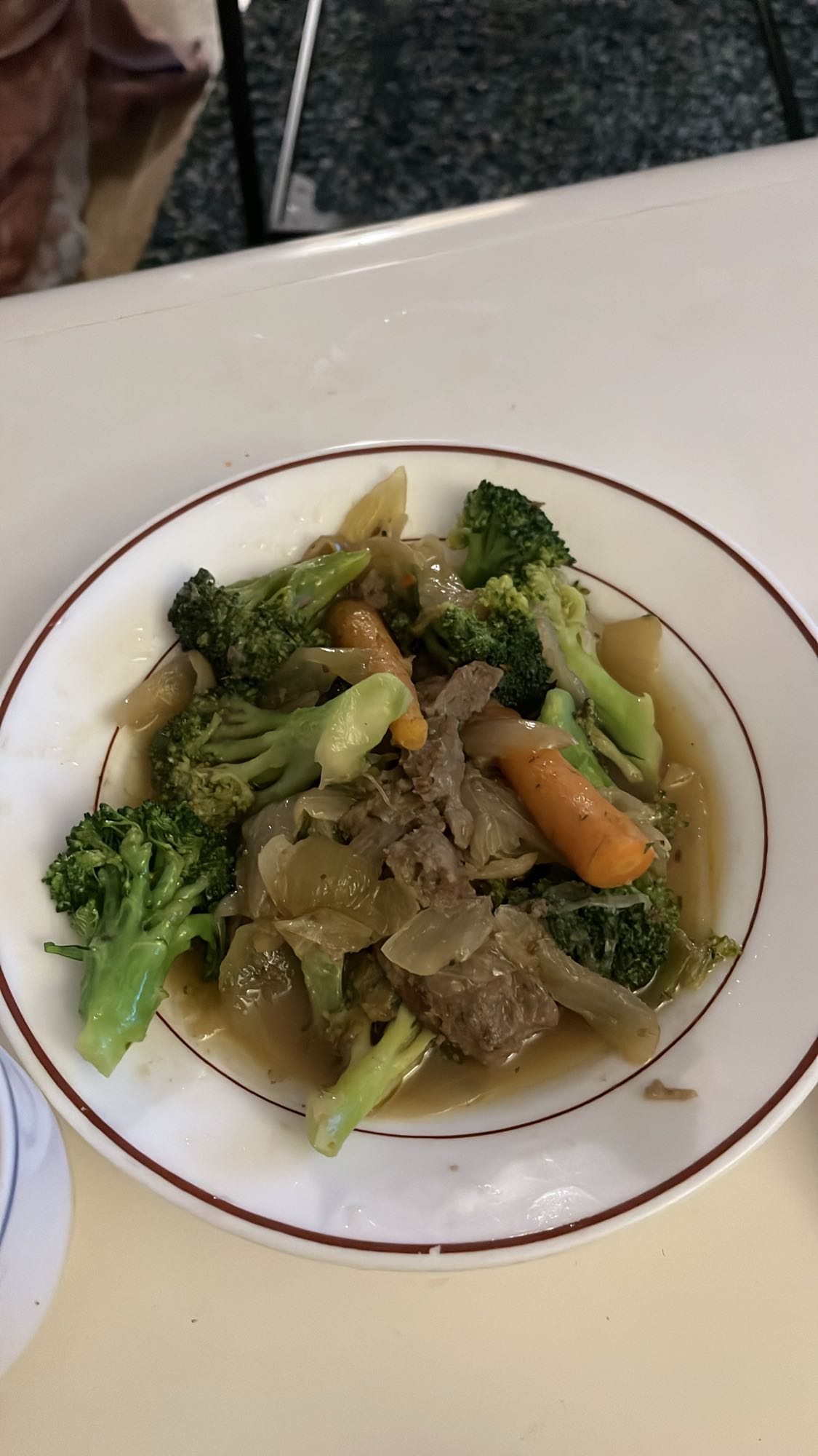 Biffgryta med grönsaker