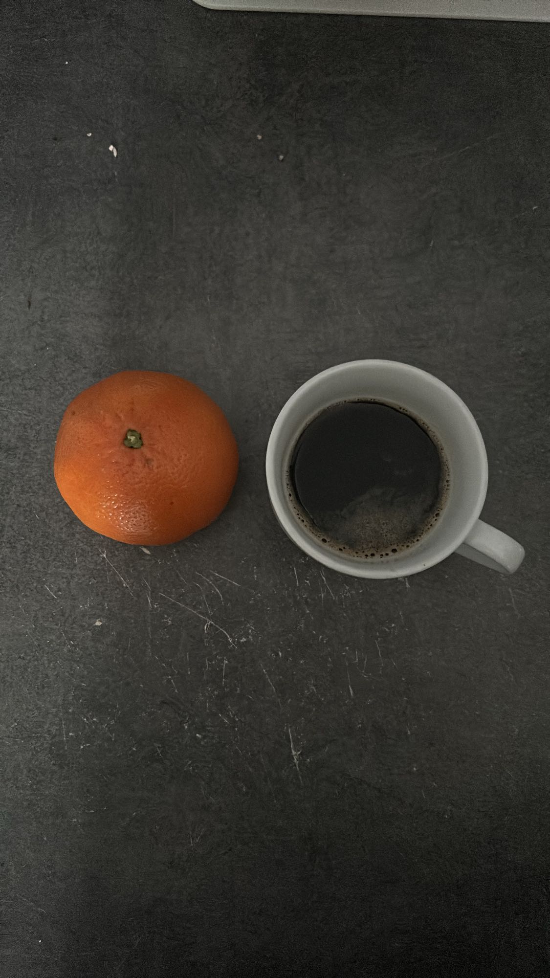 Café et mandarine