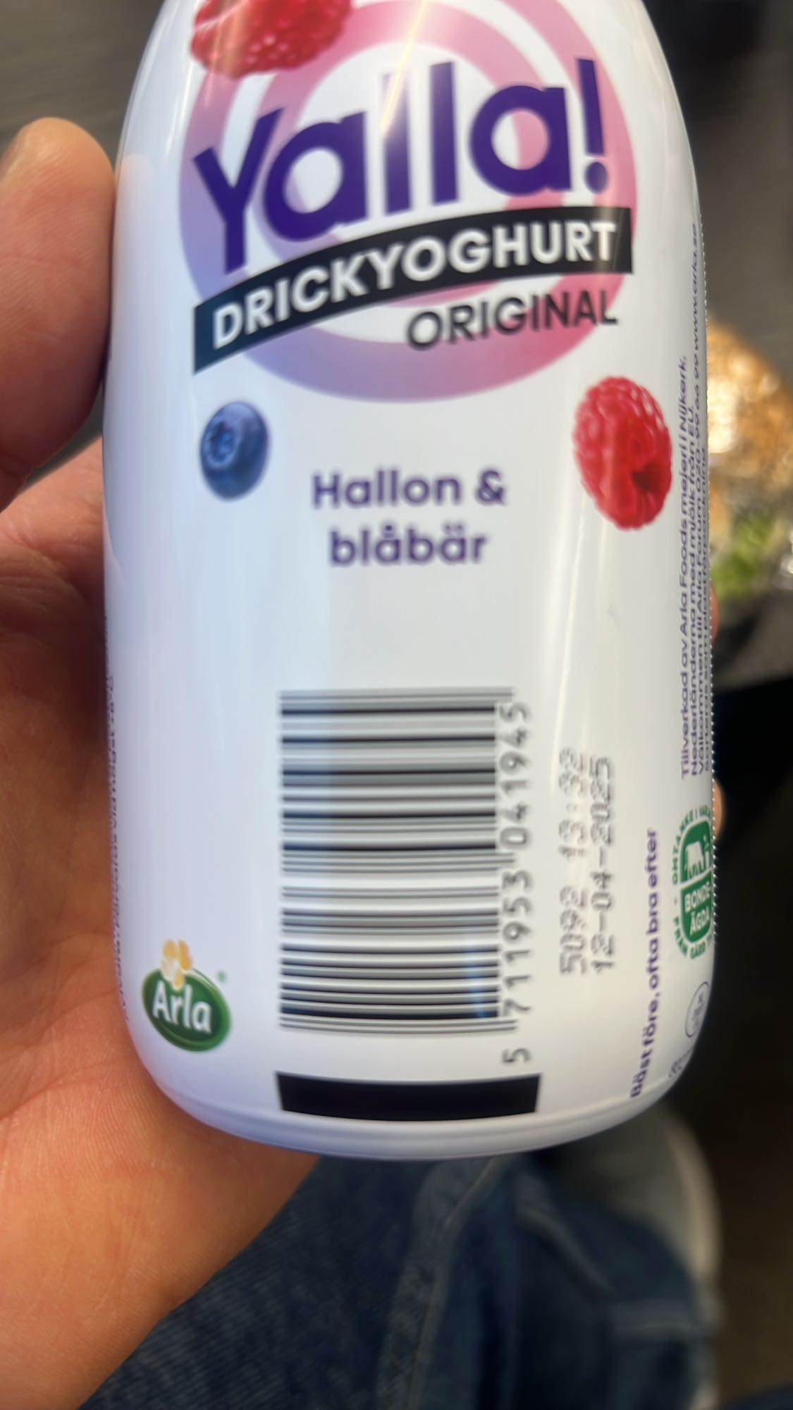 Drickyoghurt Hallon & Blåbär