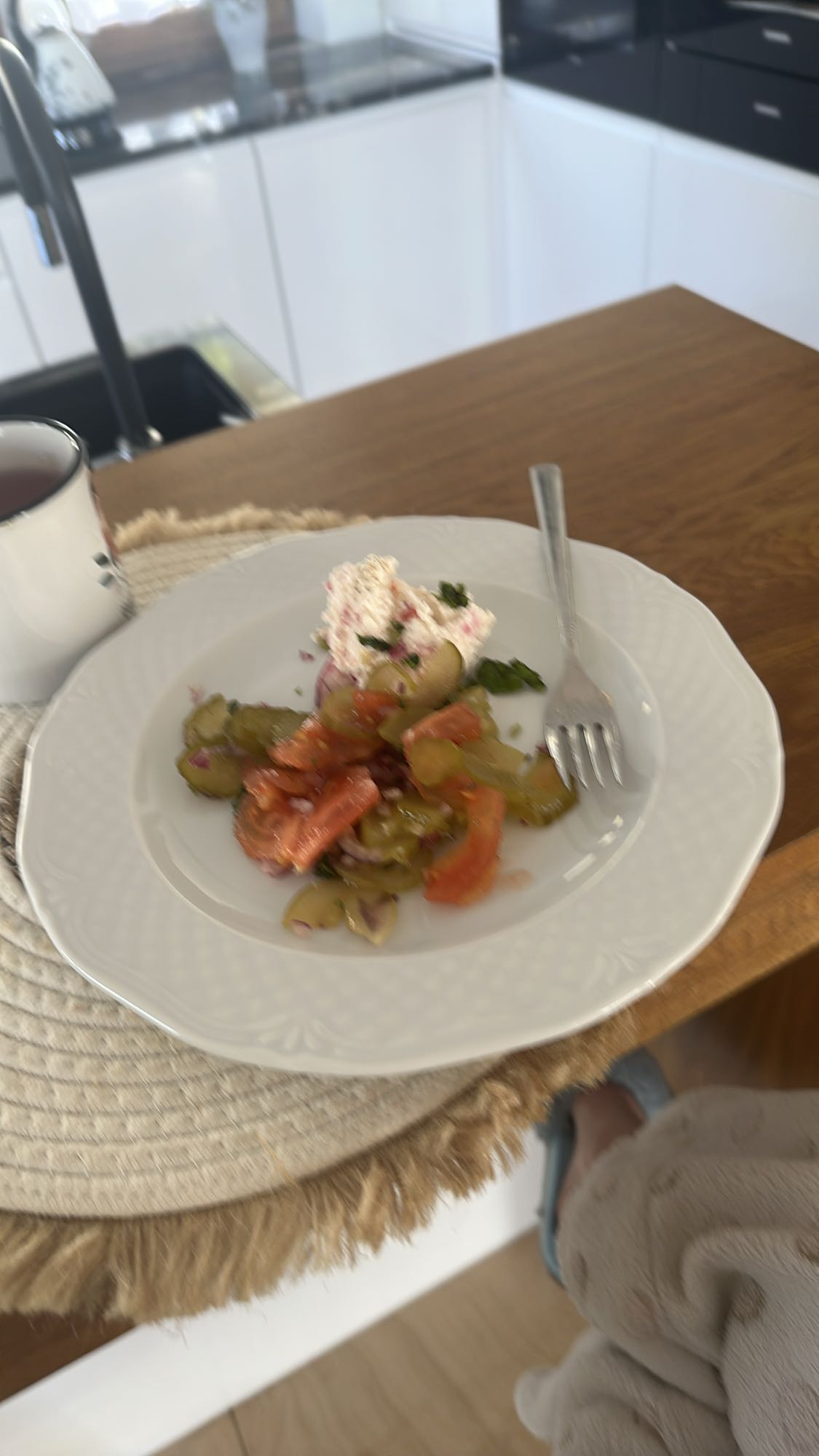 Sałatka z twarogiem