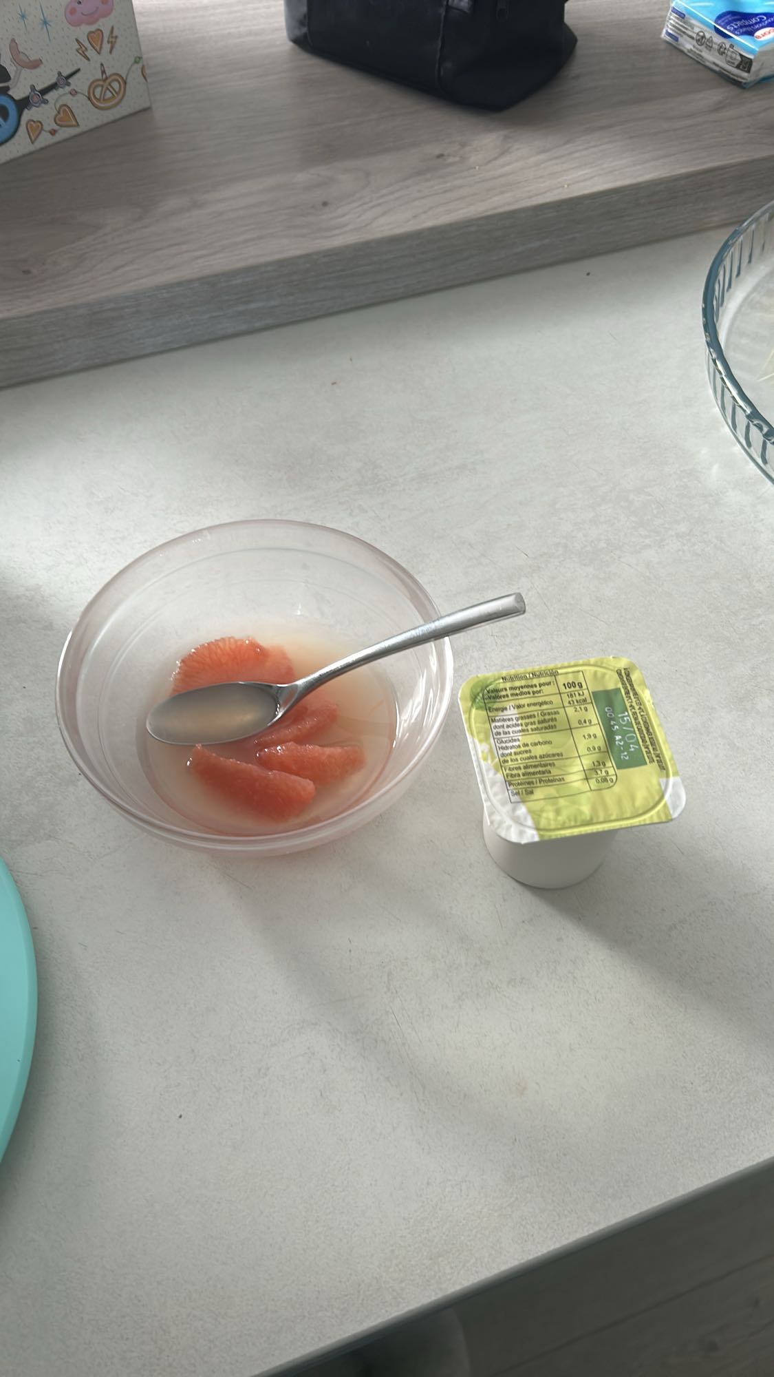 Pamplemousse et yaourt