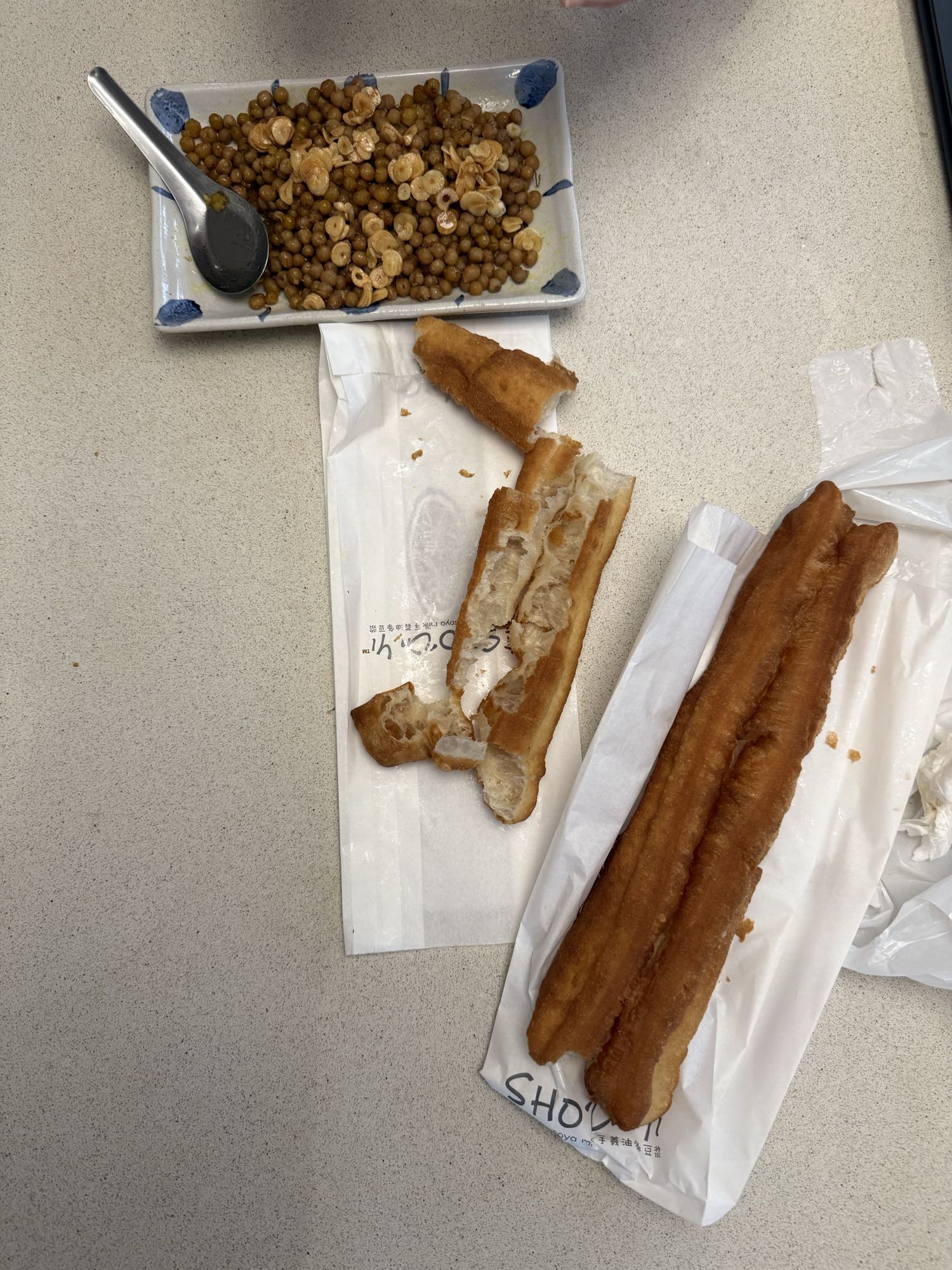 Fried Dough and Peas