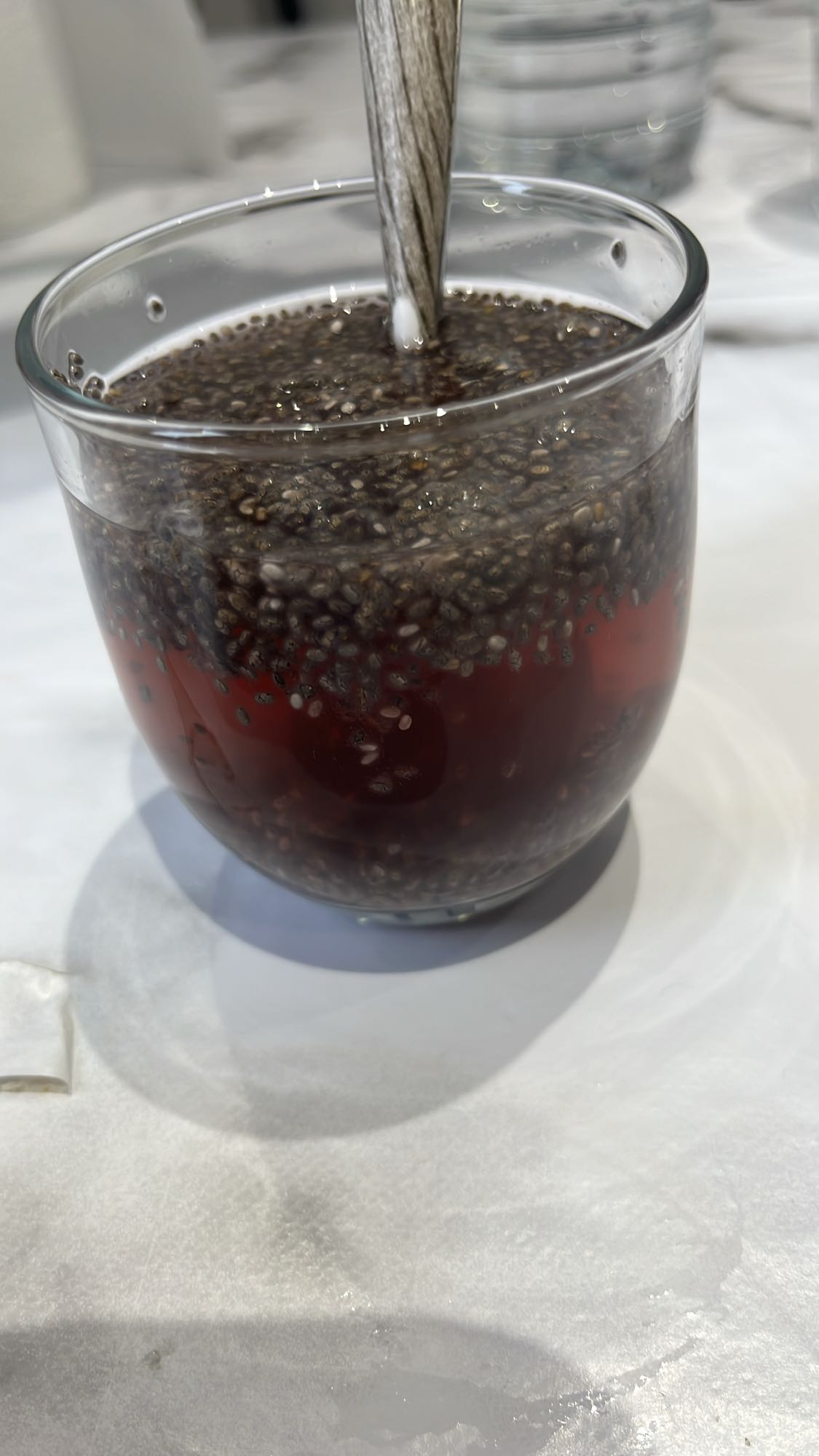 Boisson aux graines de chia