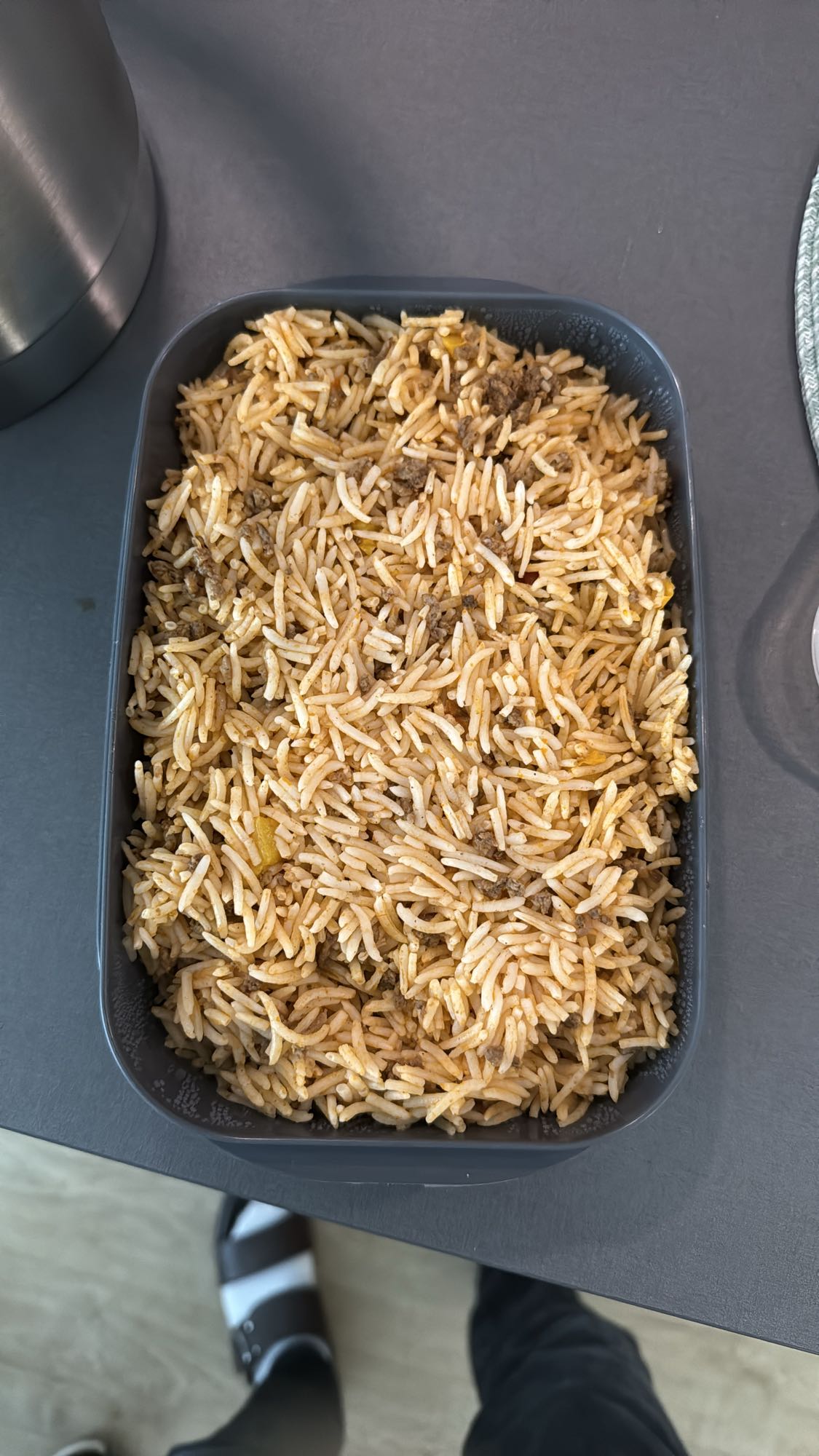 Kryddig ris med köttfärs