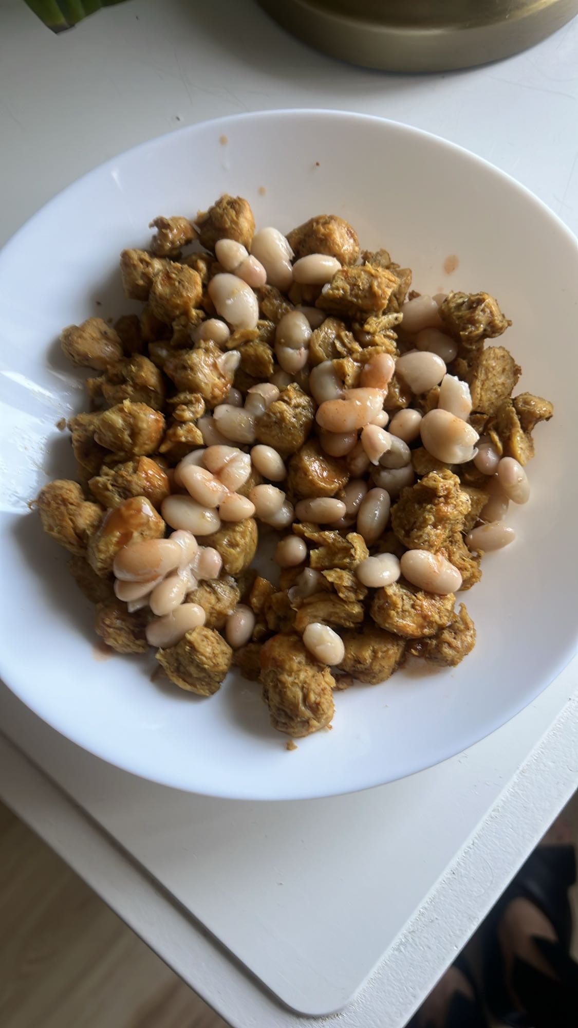 Sojowe kawałki z fasolą