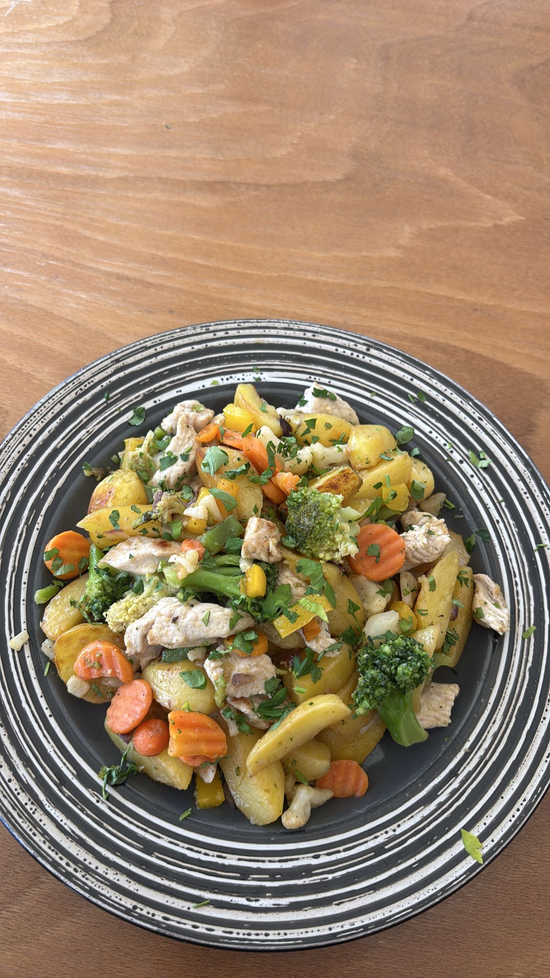 Hähnchen-Gemüsepfanne