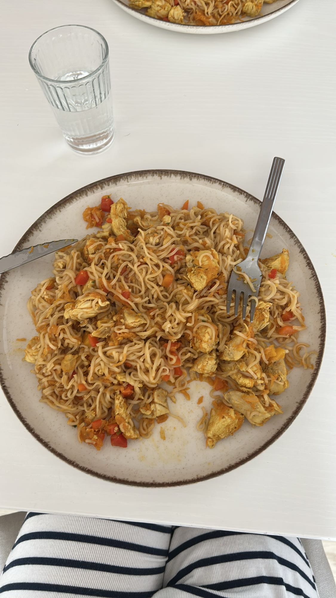 Nouilles au poulet épicé