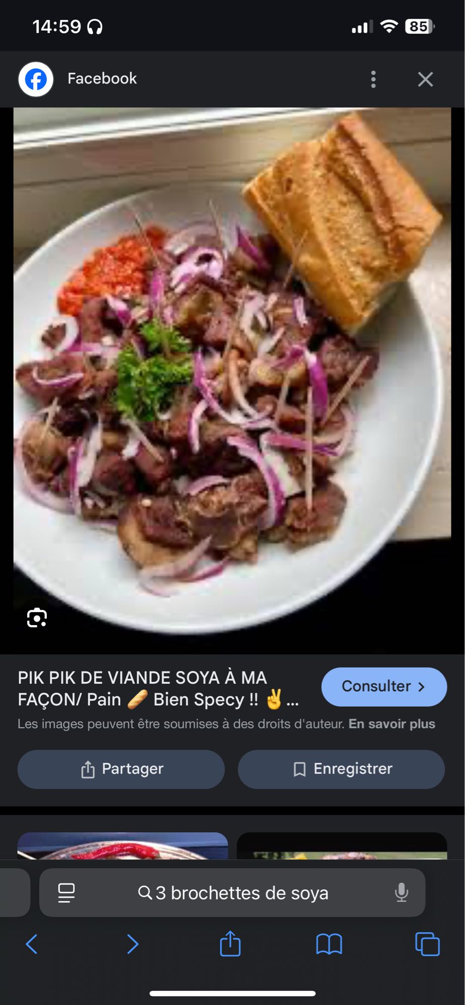 Spicy Grilled Meat with Bread