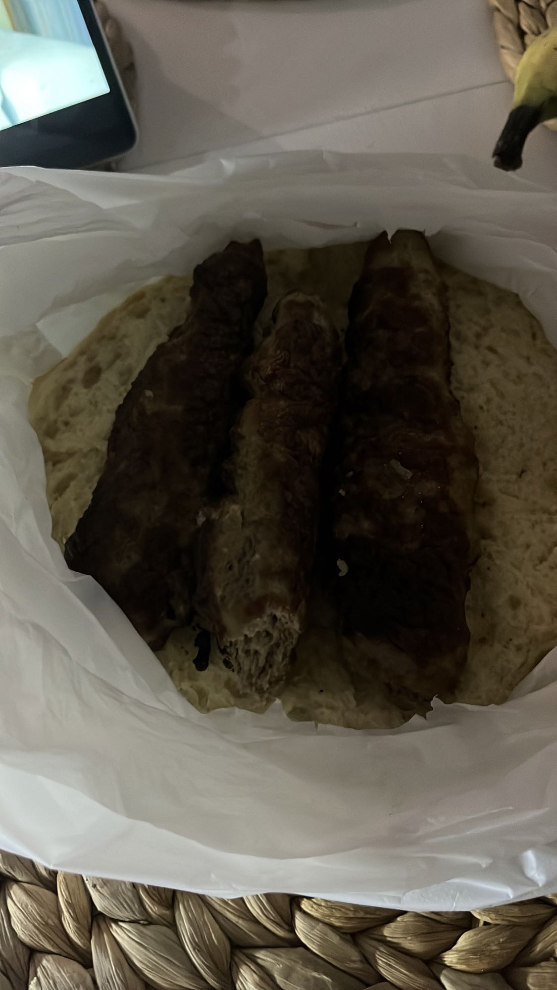 Кебаб с лавашом