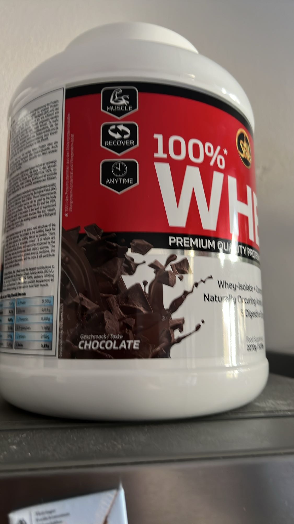Schokoladen Whey Protein