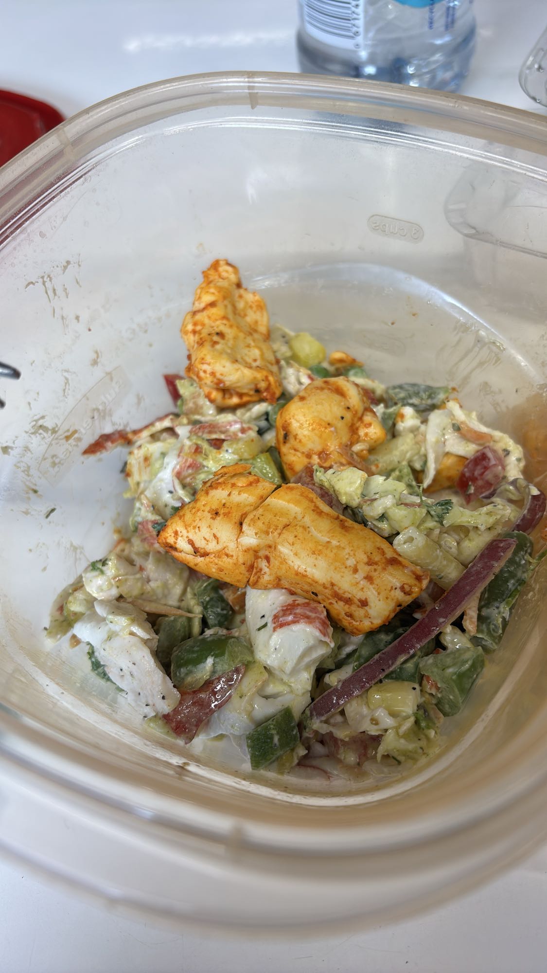 Salade de poulet épicé