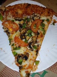 Vegetable Pizza Slice