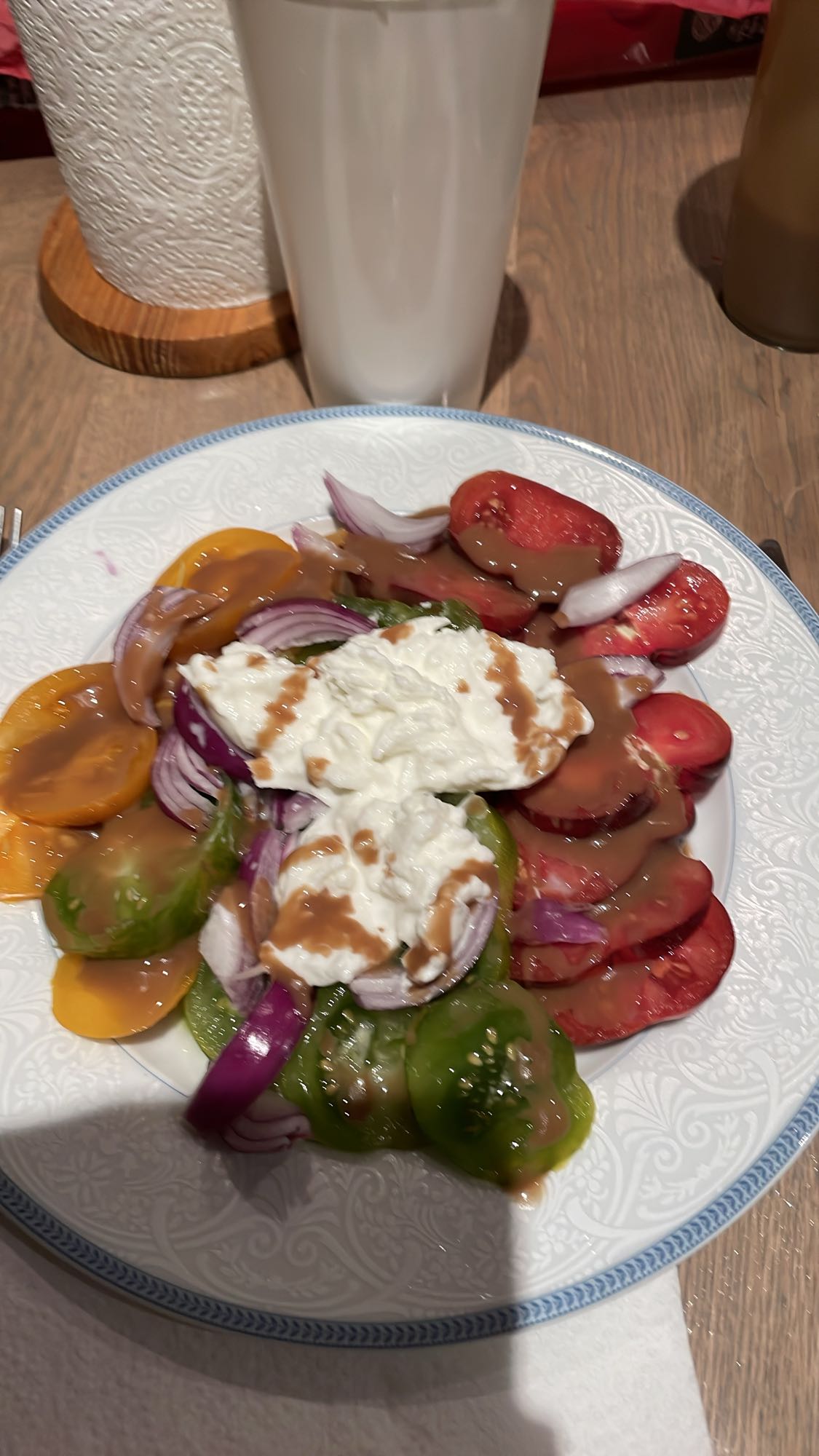 Salade de tomates burrata